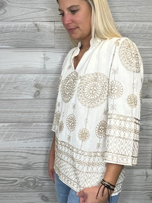 Kinsley Gold Accent Blouse