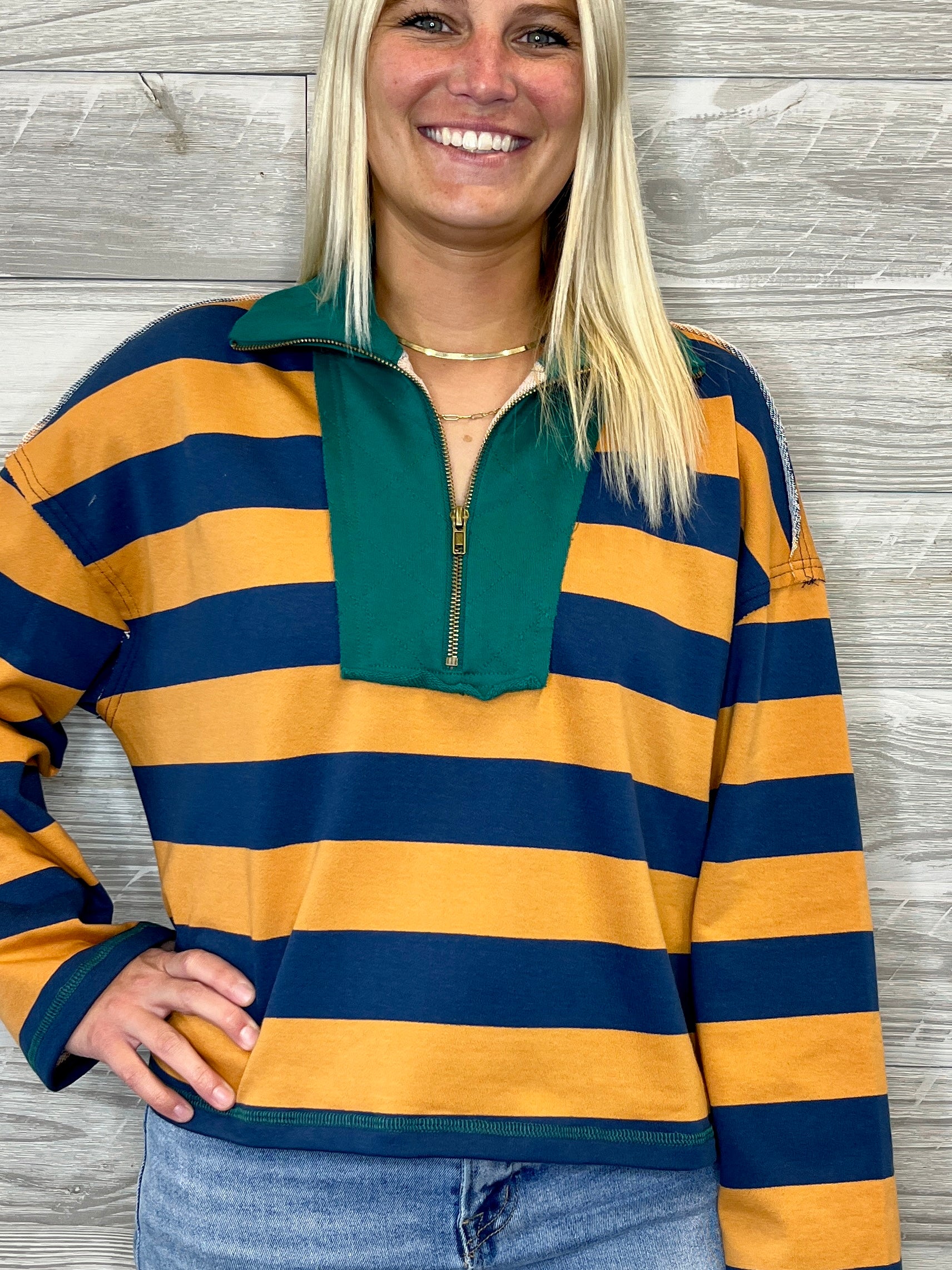 Atlee Stripe Top