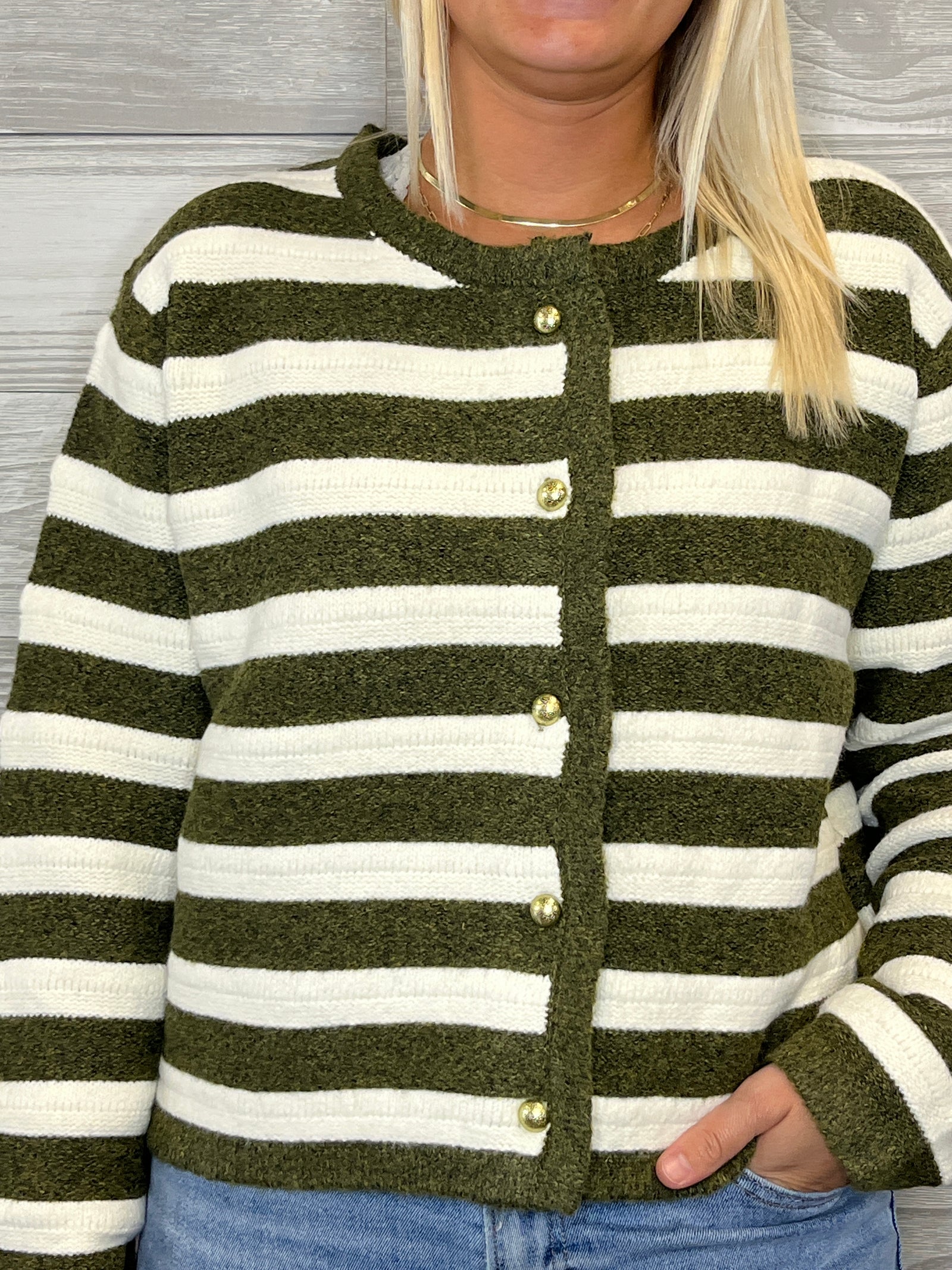 Susie Stripe Cardigan