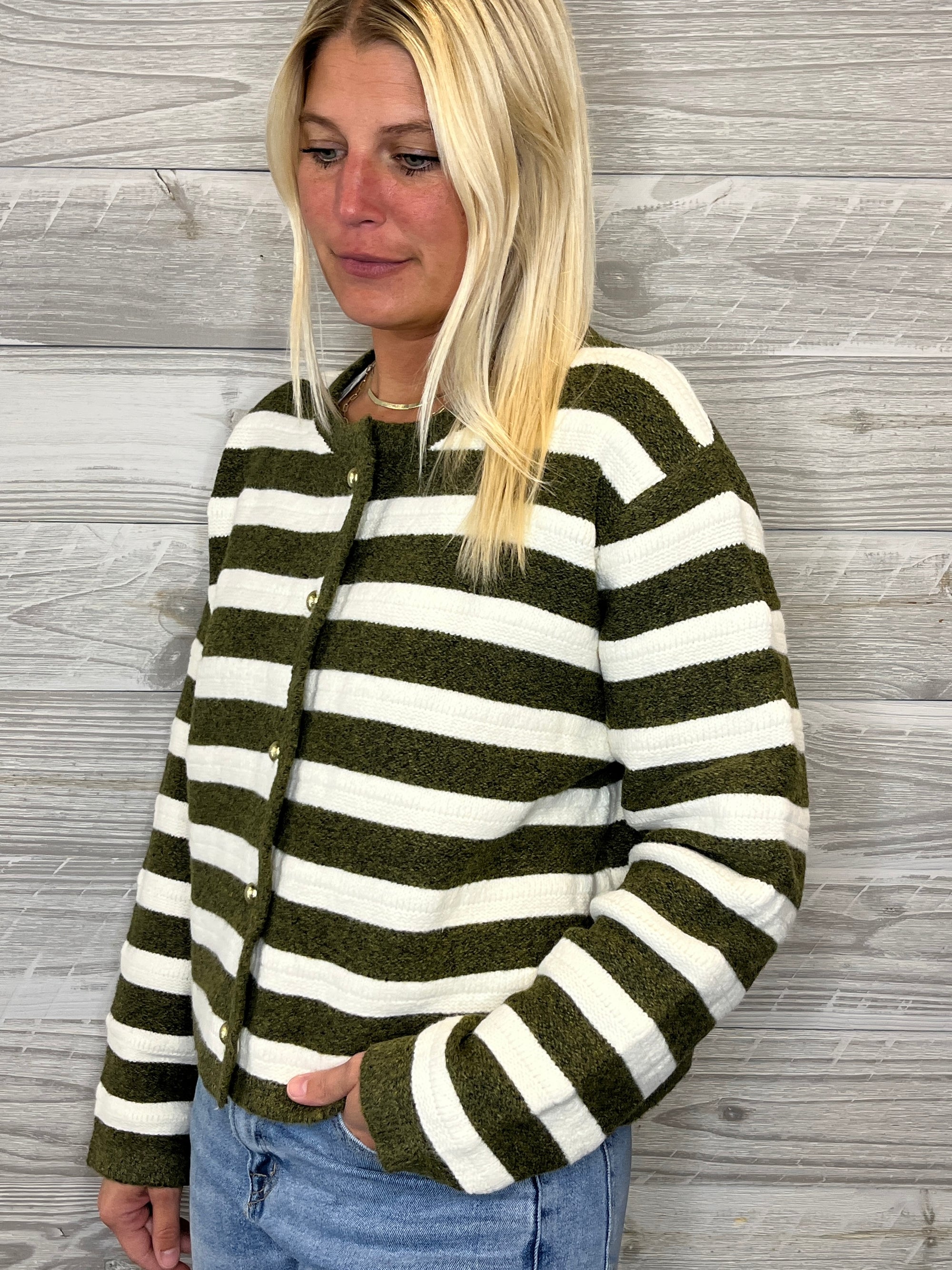 Susie Stripe Cardigan