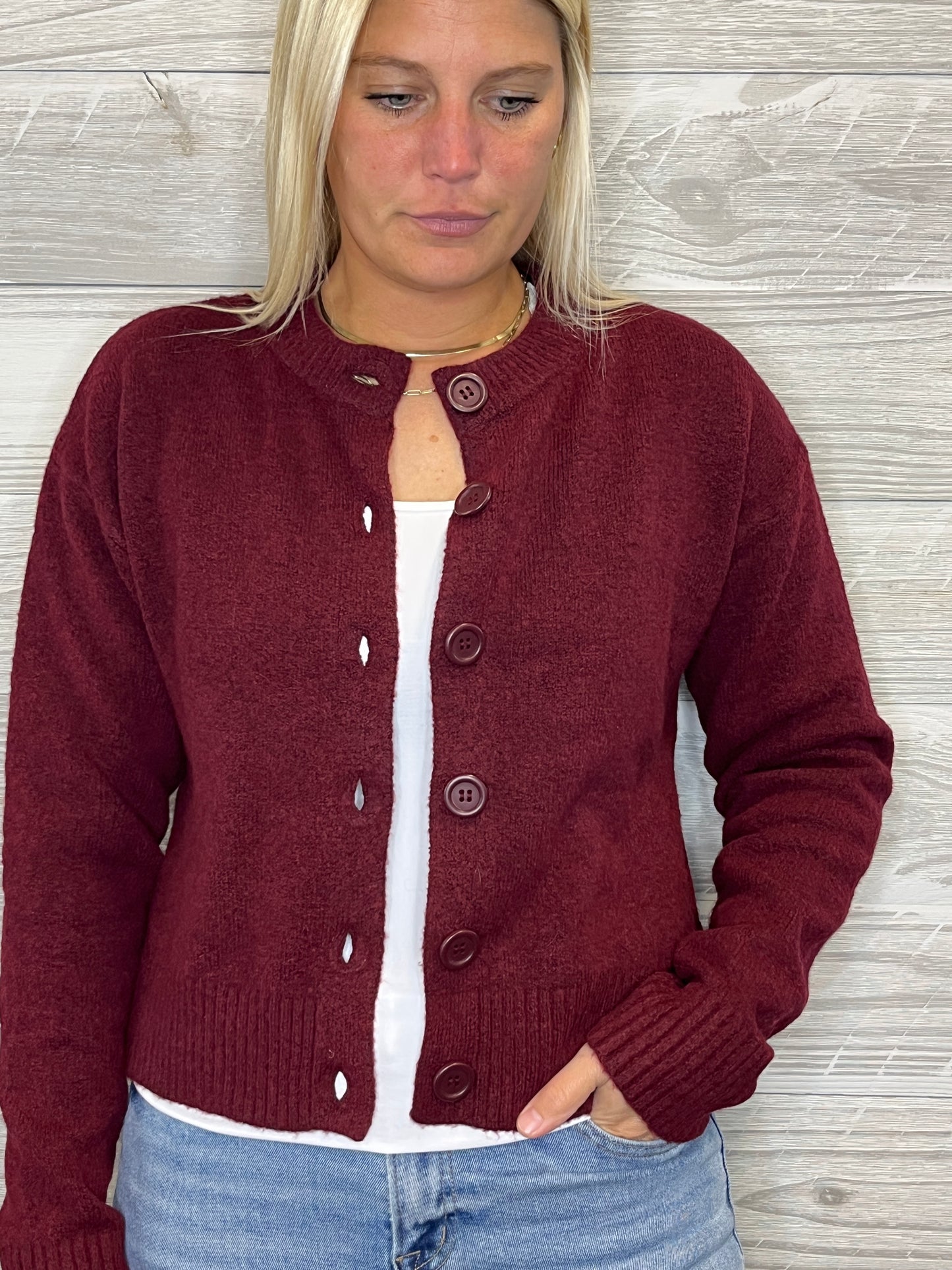 Flanigan Button Cardigan