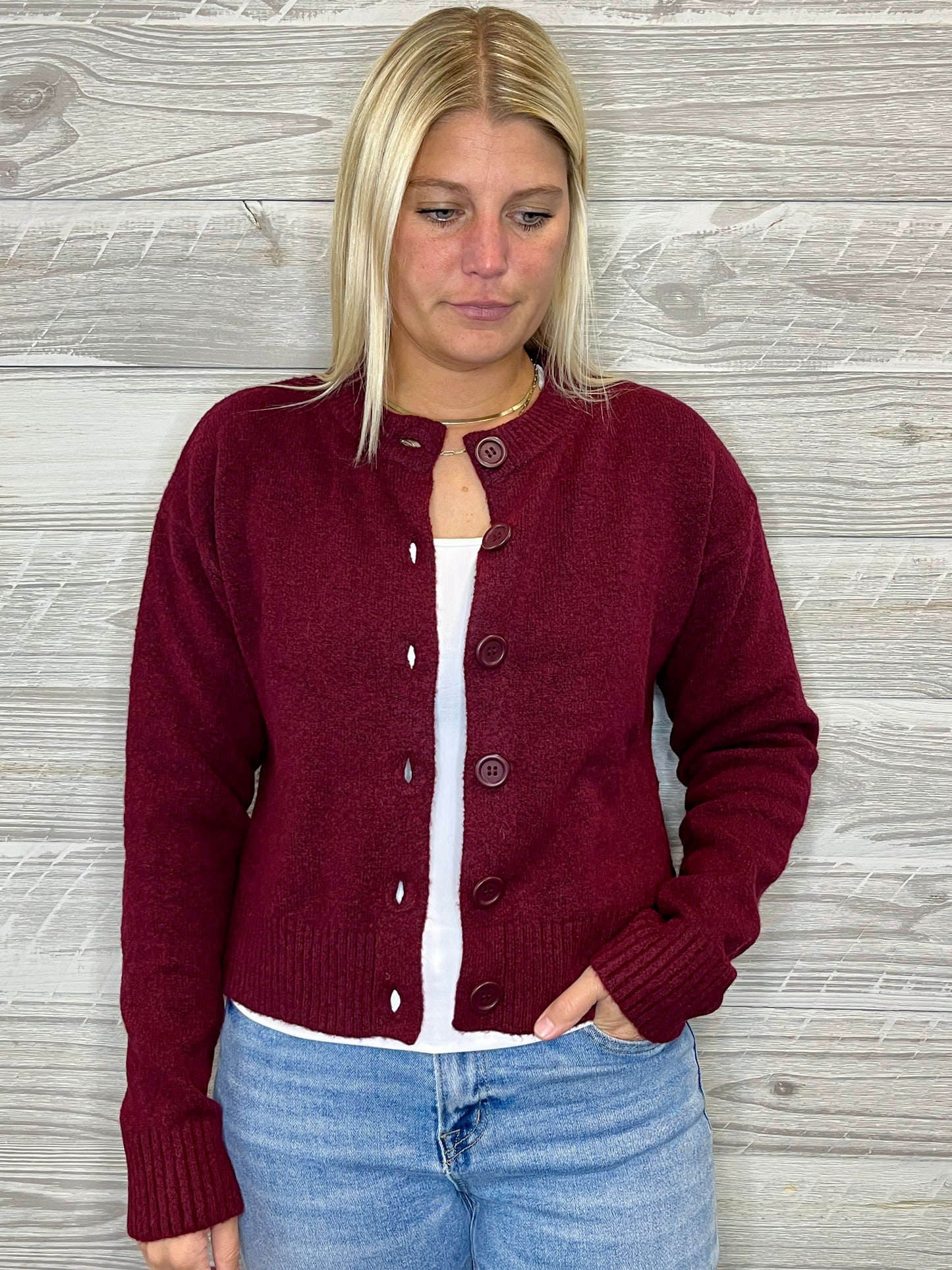 Flanigan Button Cardigan