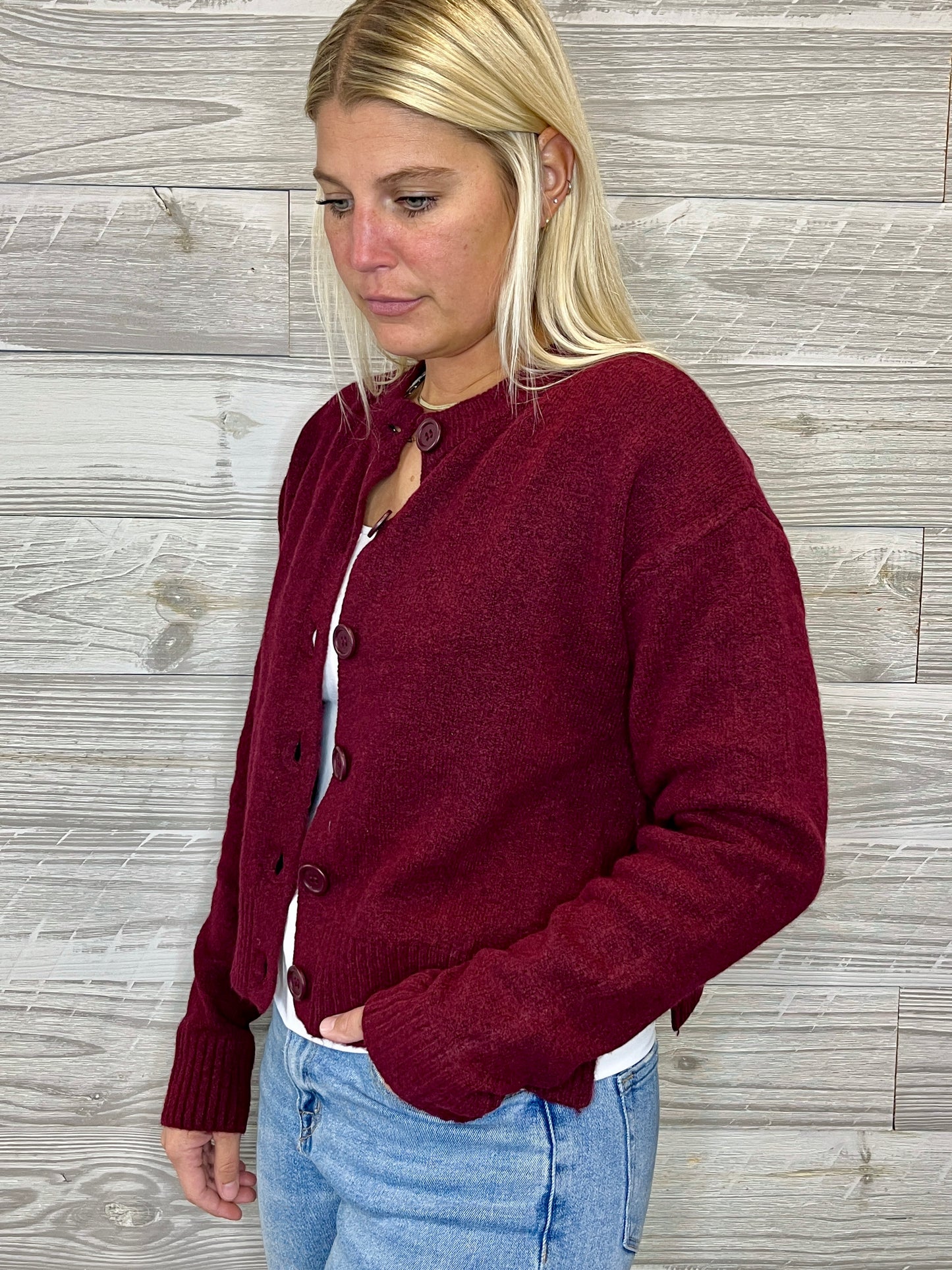 Flanigan Button Cardigan