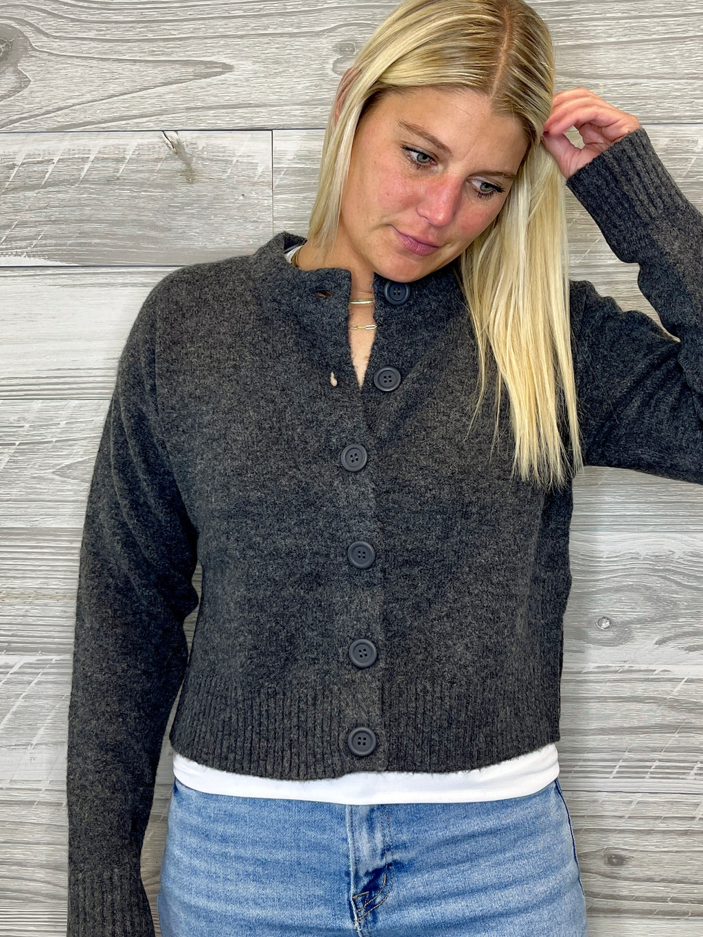 Flanigan Button Cardigan