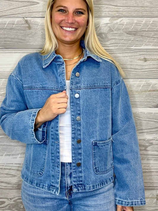 Geo Denim Jacket