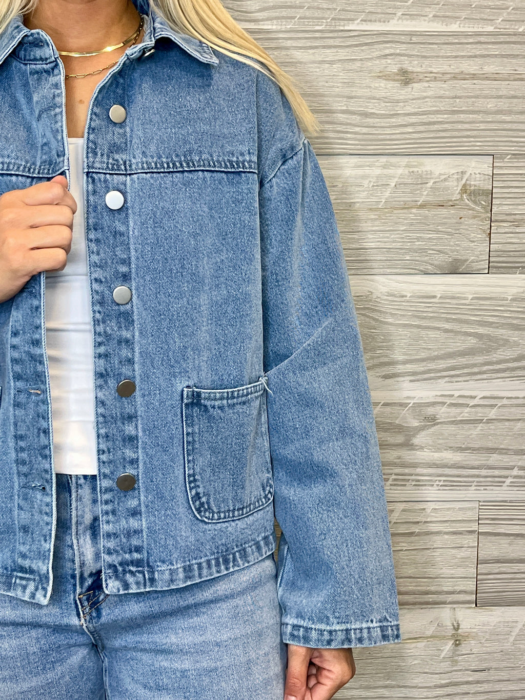 Geo Denim Jacket
