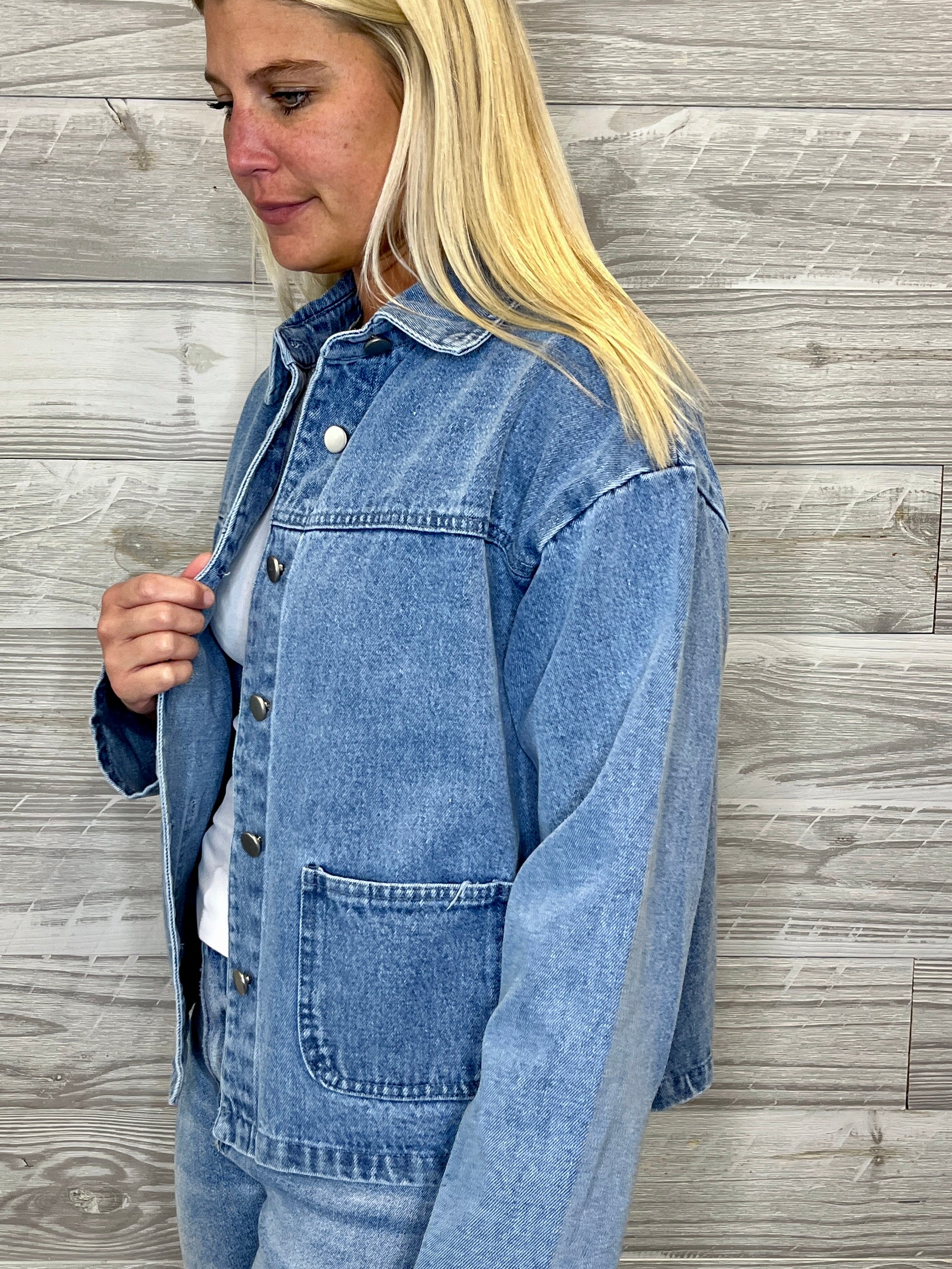 Geo Denim Jacket