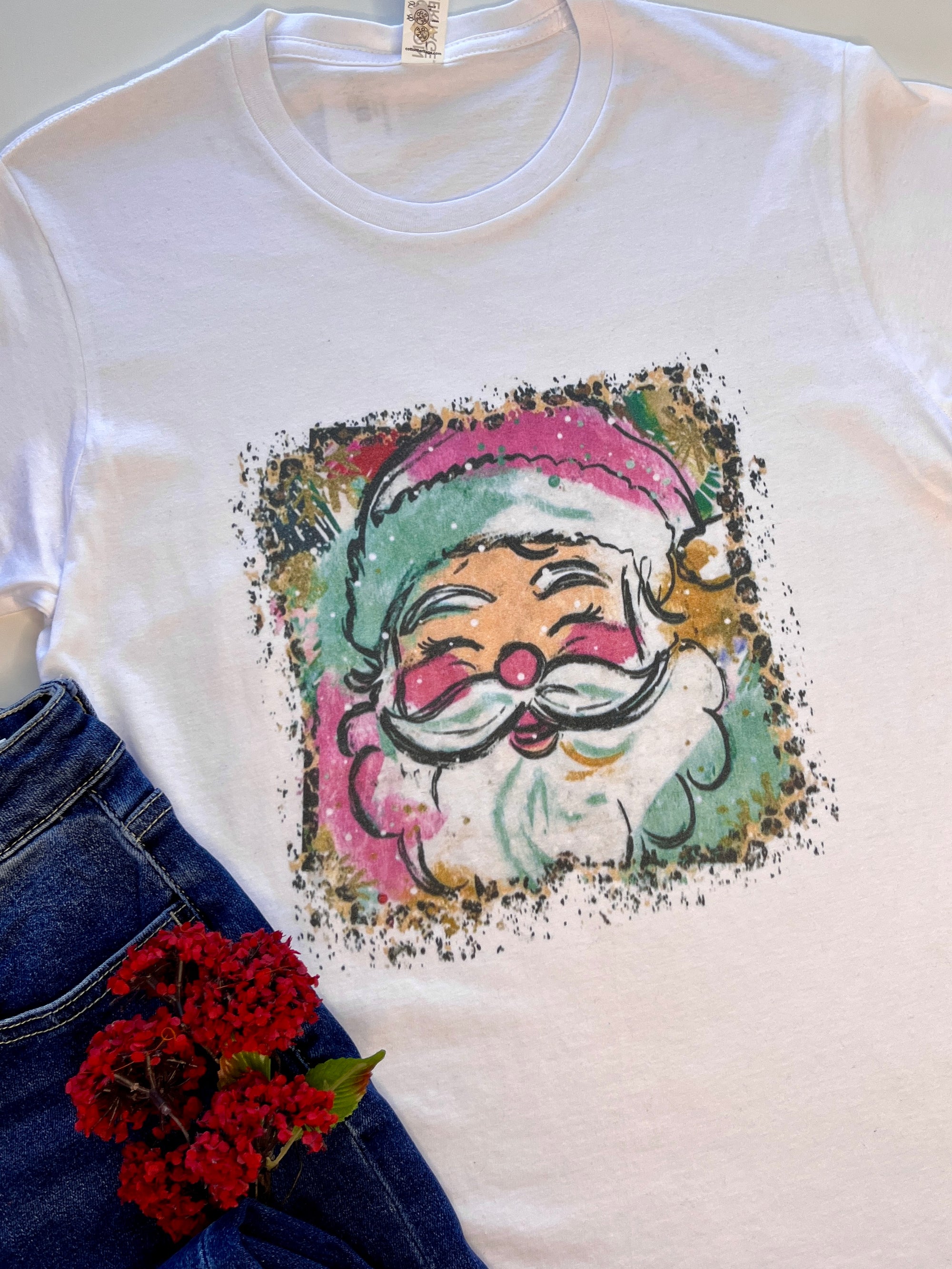 Leopard Christmas Santa