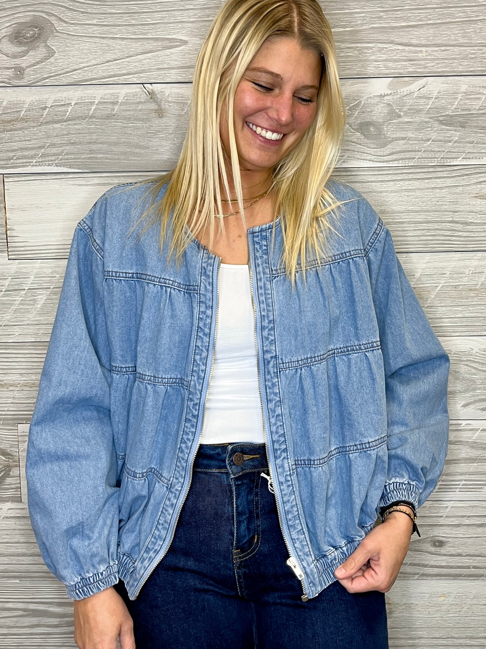 Mickey Denim Blouson jacket