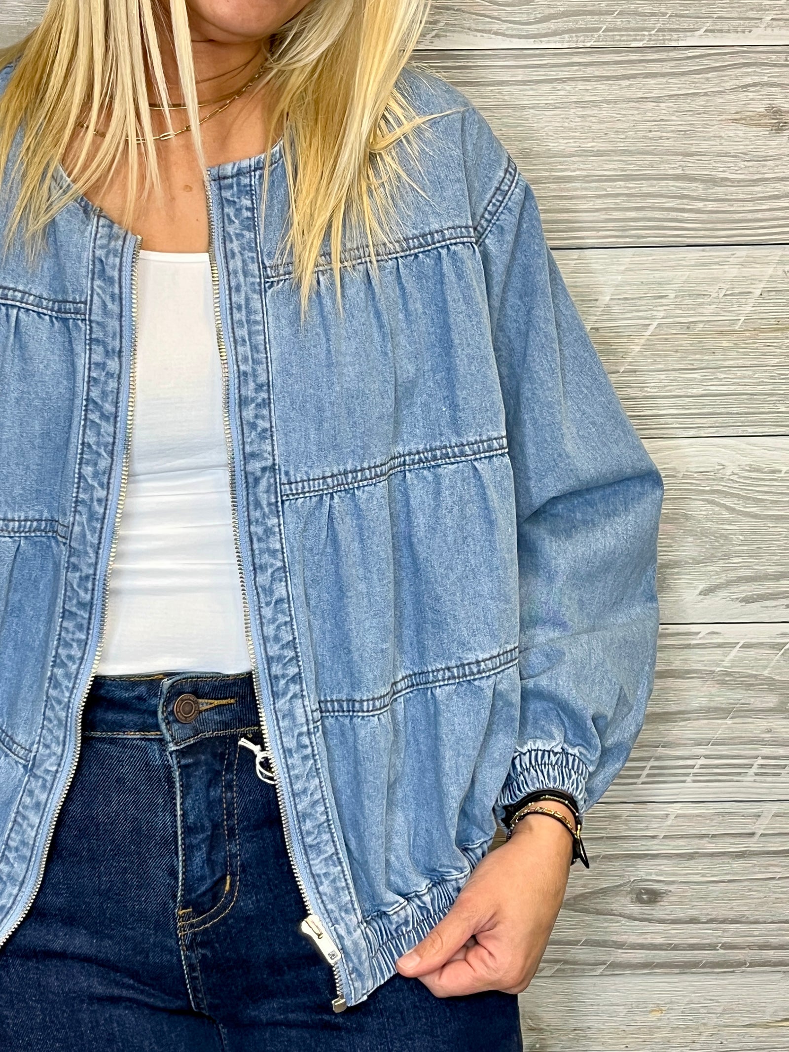 Mickey Denim Blouson jacket