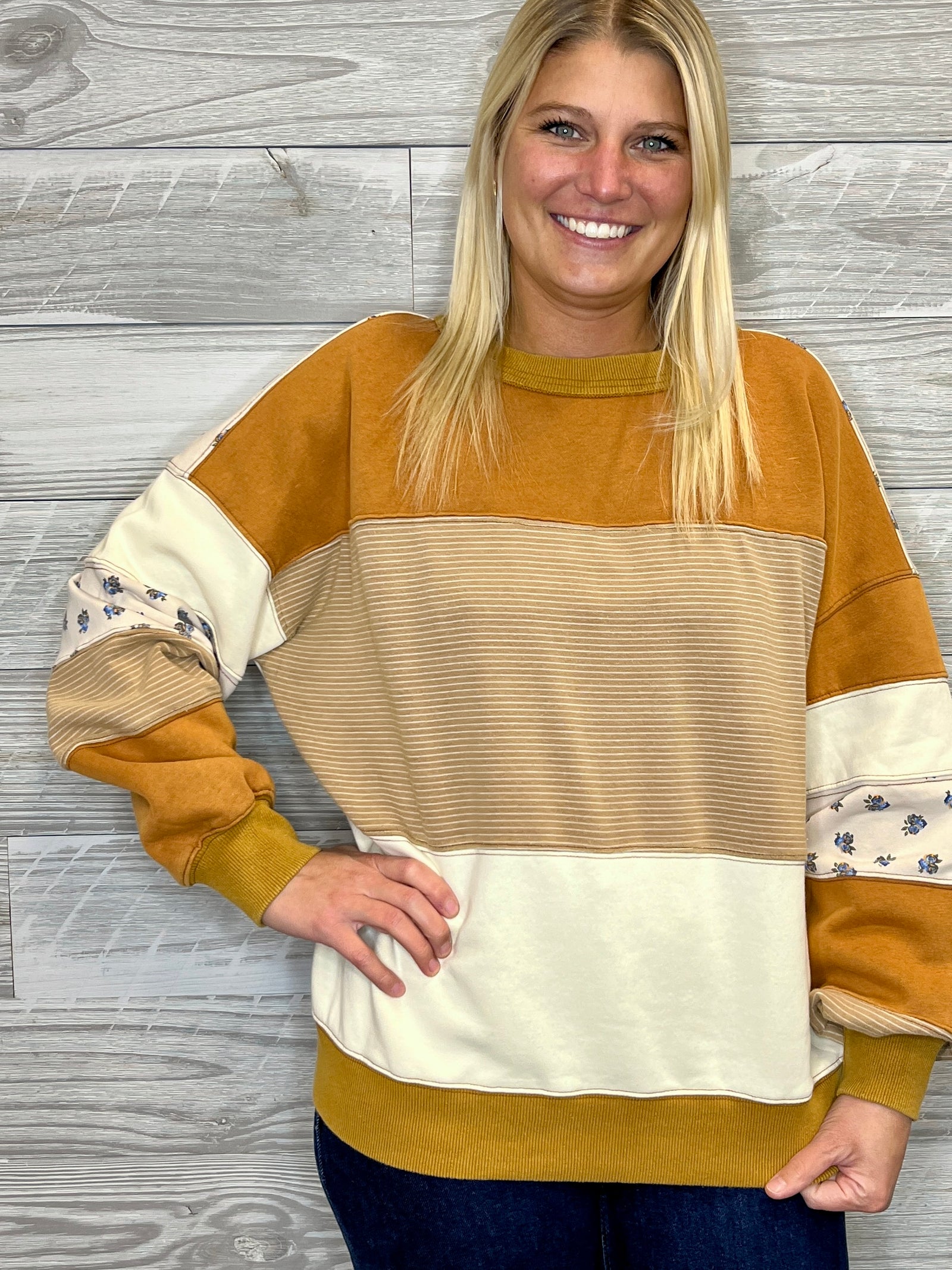 Hannah Colorblock Top