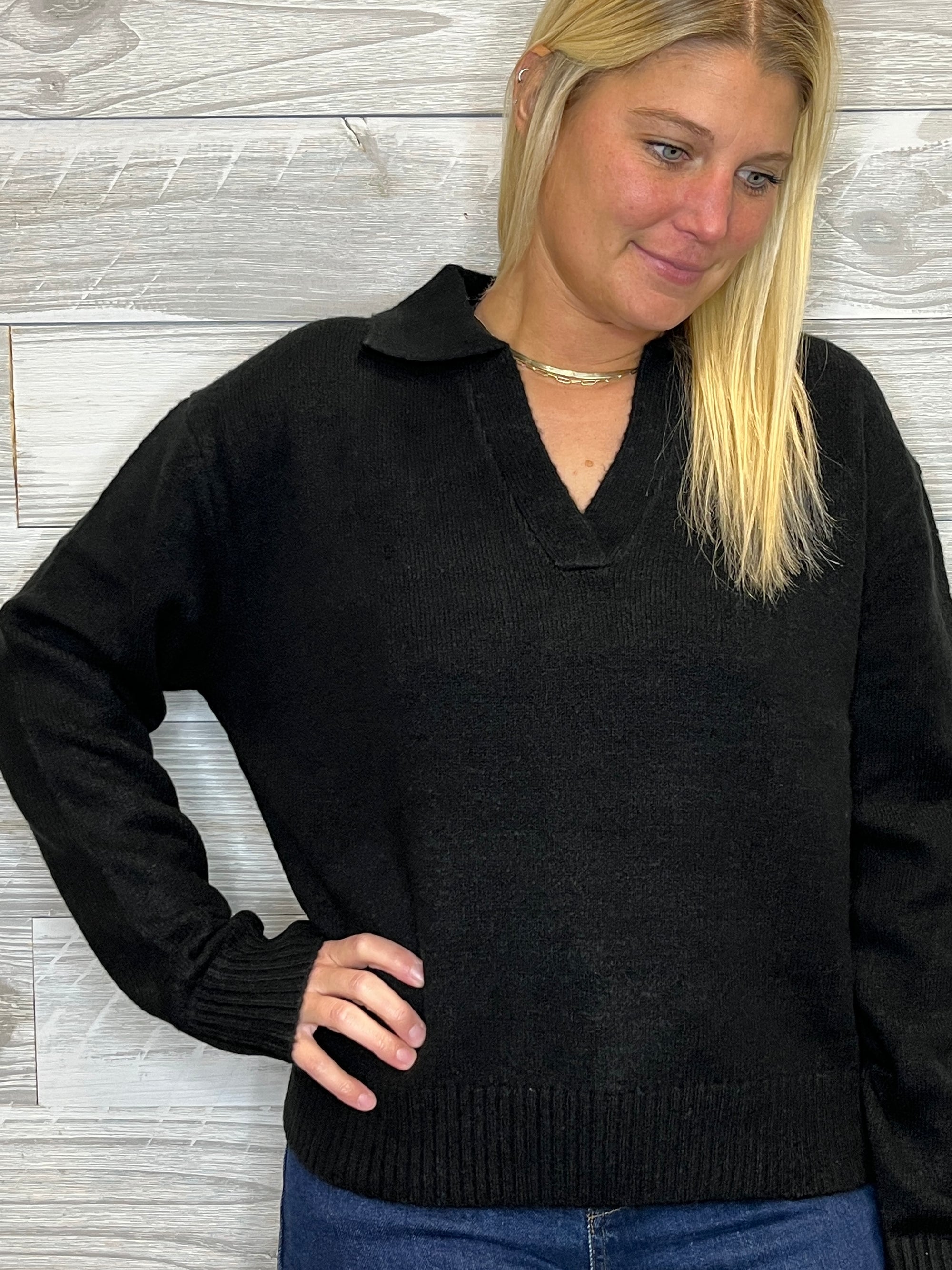 Elsie Collared Sweater