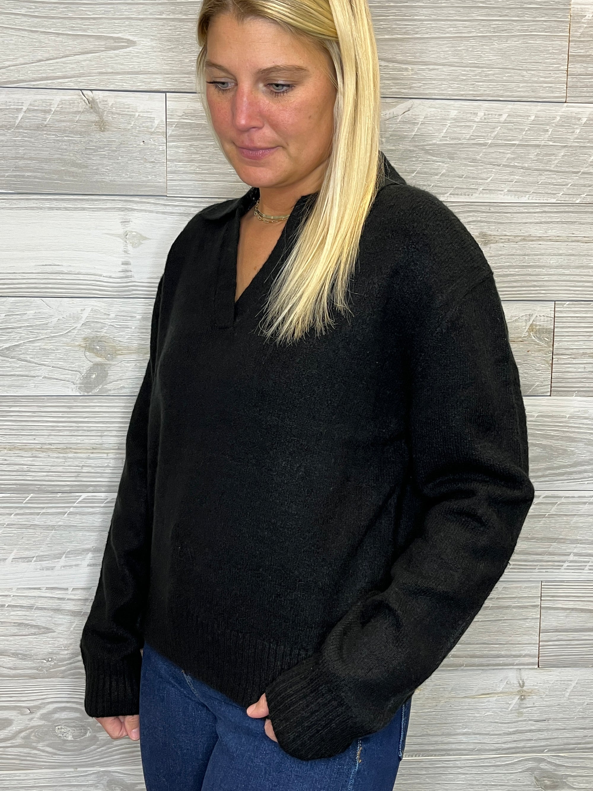 Elsie Collared Sweater