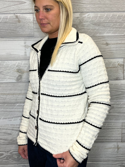 Elena Stripe Cardigan