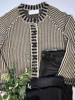 Greta Stripe Cardigan
