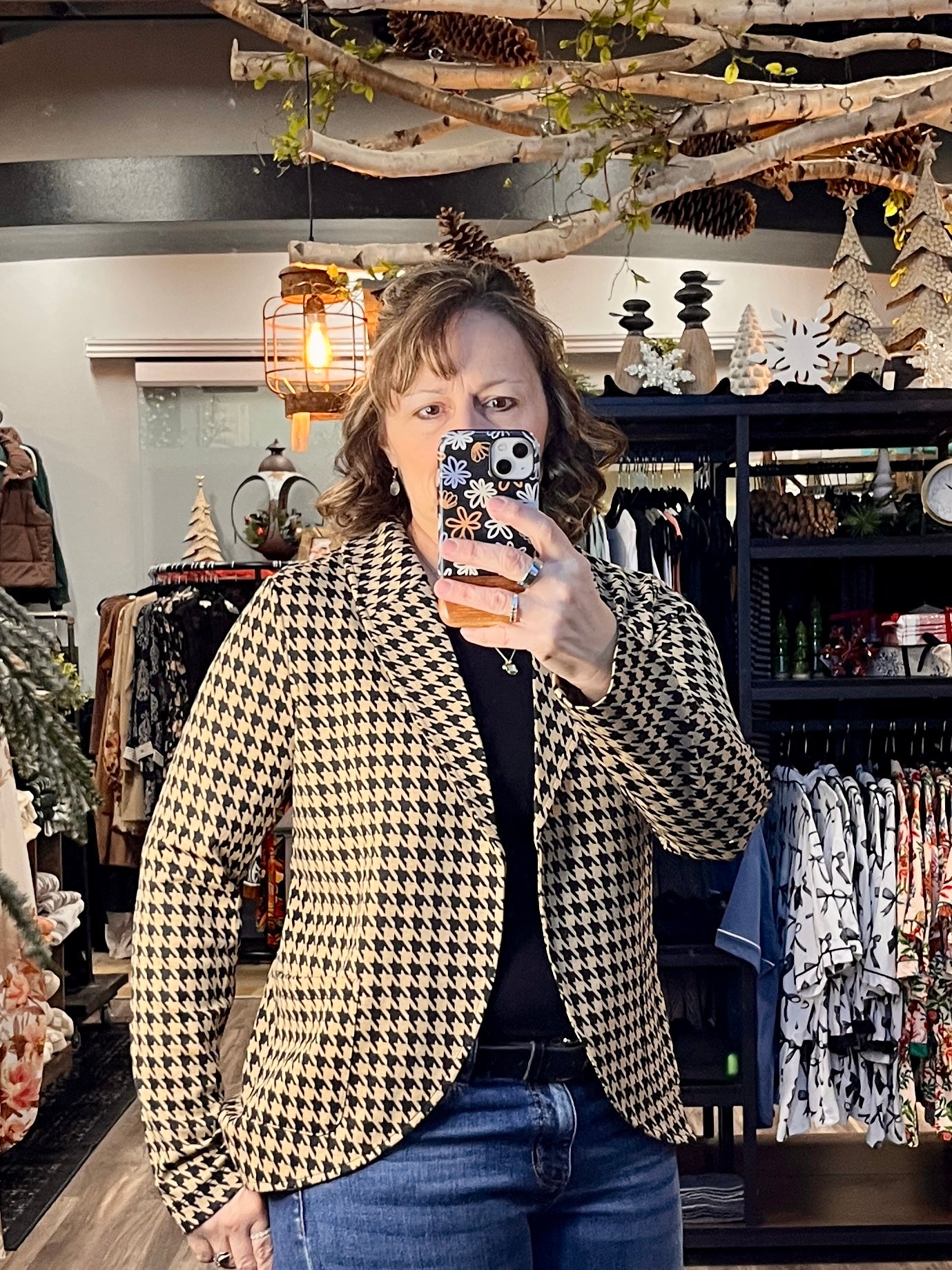 Leslie Houndstooth Blazer