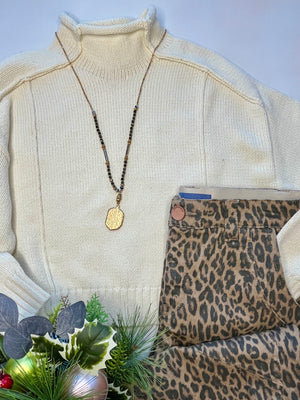 Jordan Mock Neck Sweater