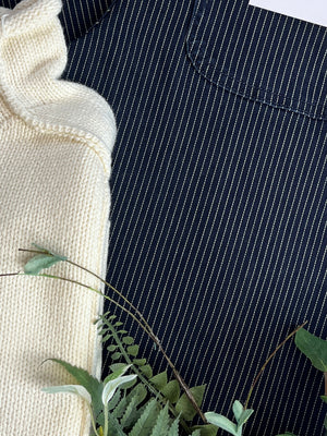 Olivia Navy Stripe Denim