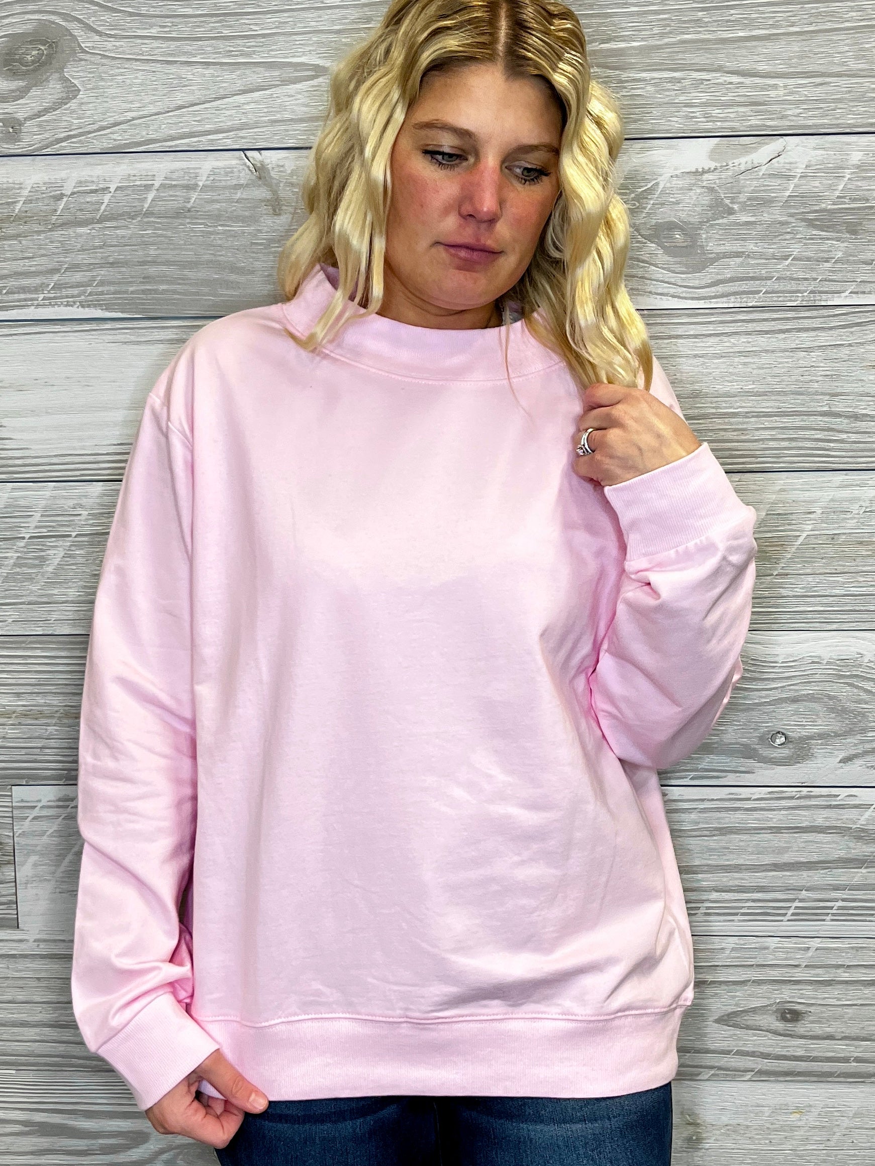 Megan Mock Neck Top