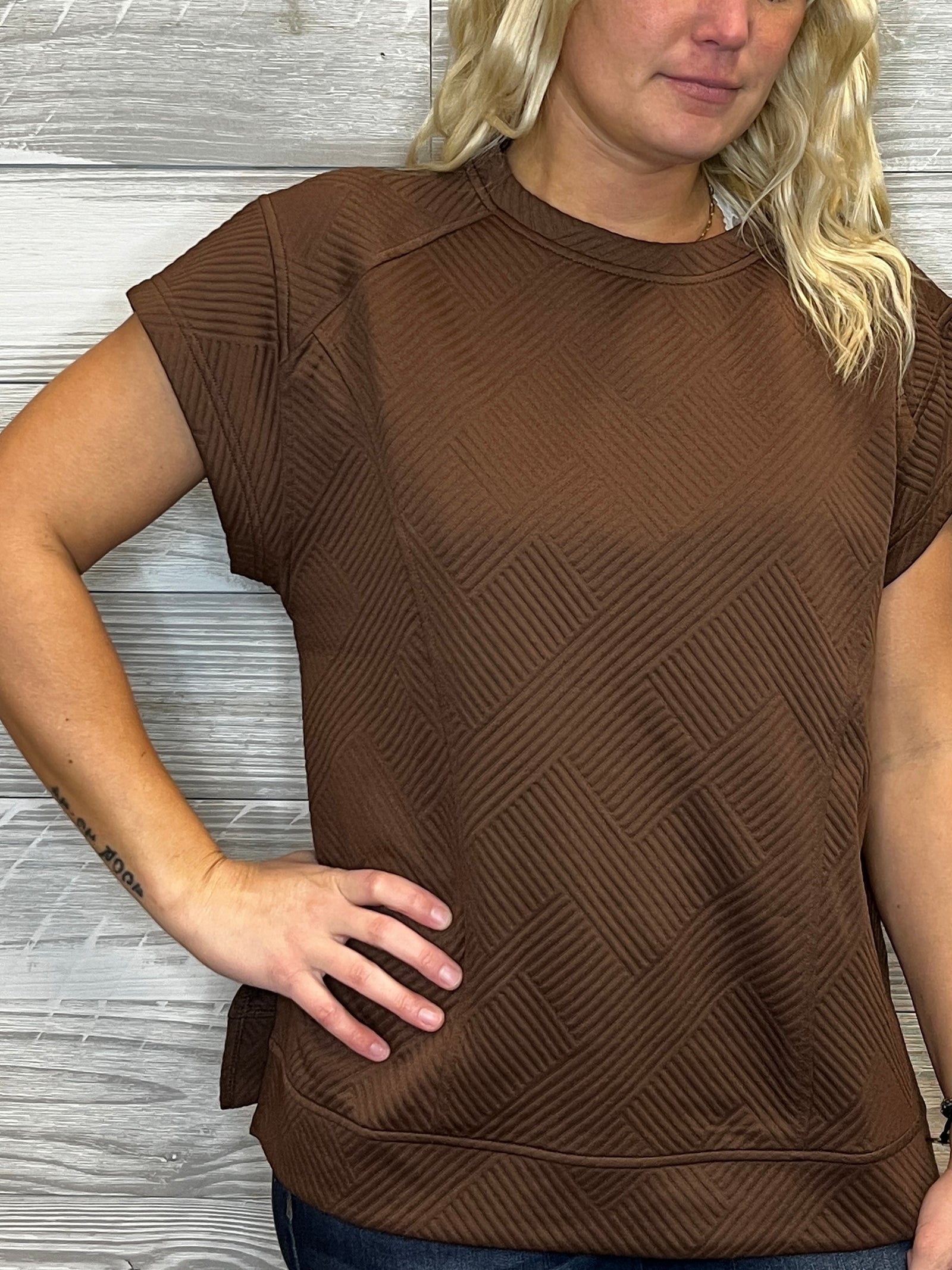 Rena Textured Top