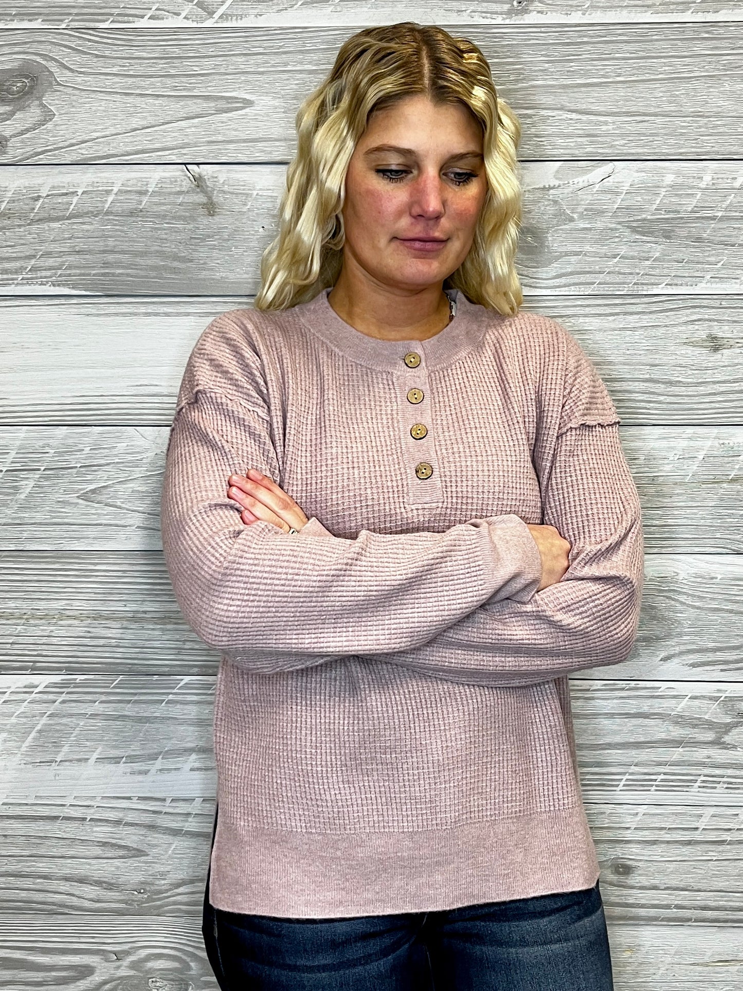 Ketty Waffle Knit Top