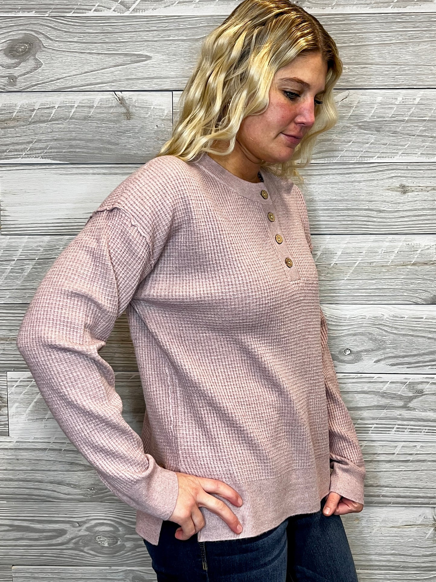 Ketty Waffle Knit Top