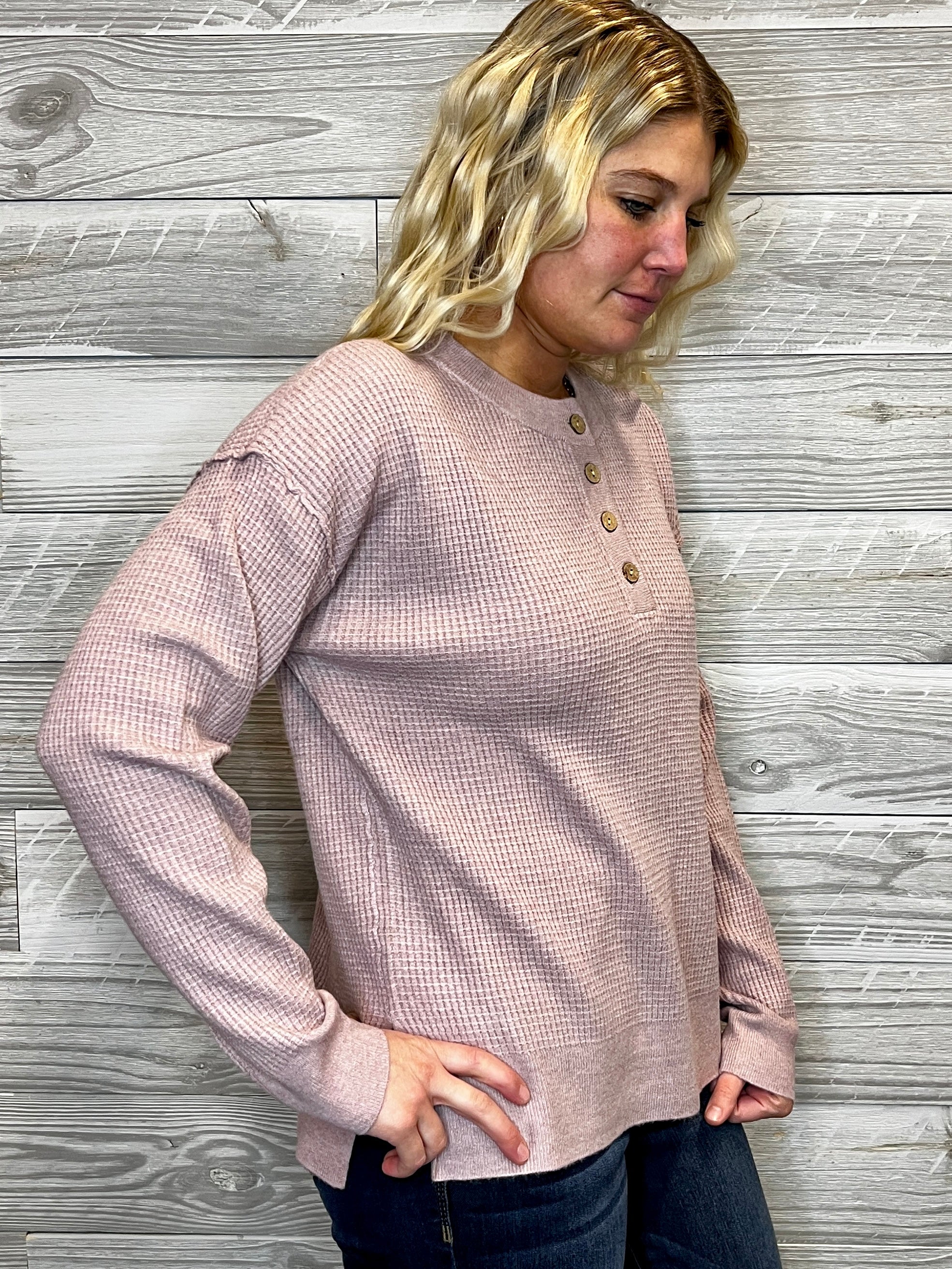 Ketty Waffle Knit Top