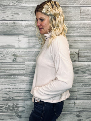 Cindy Pink Cowl Neck