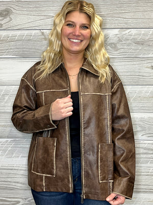 Jersey Leather Jacket