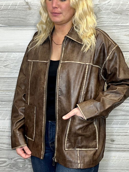 Jersey Leather Jacket