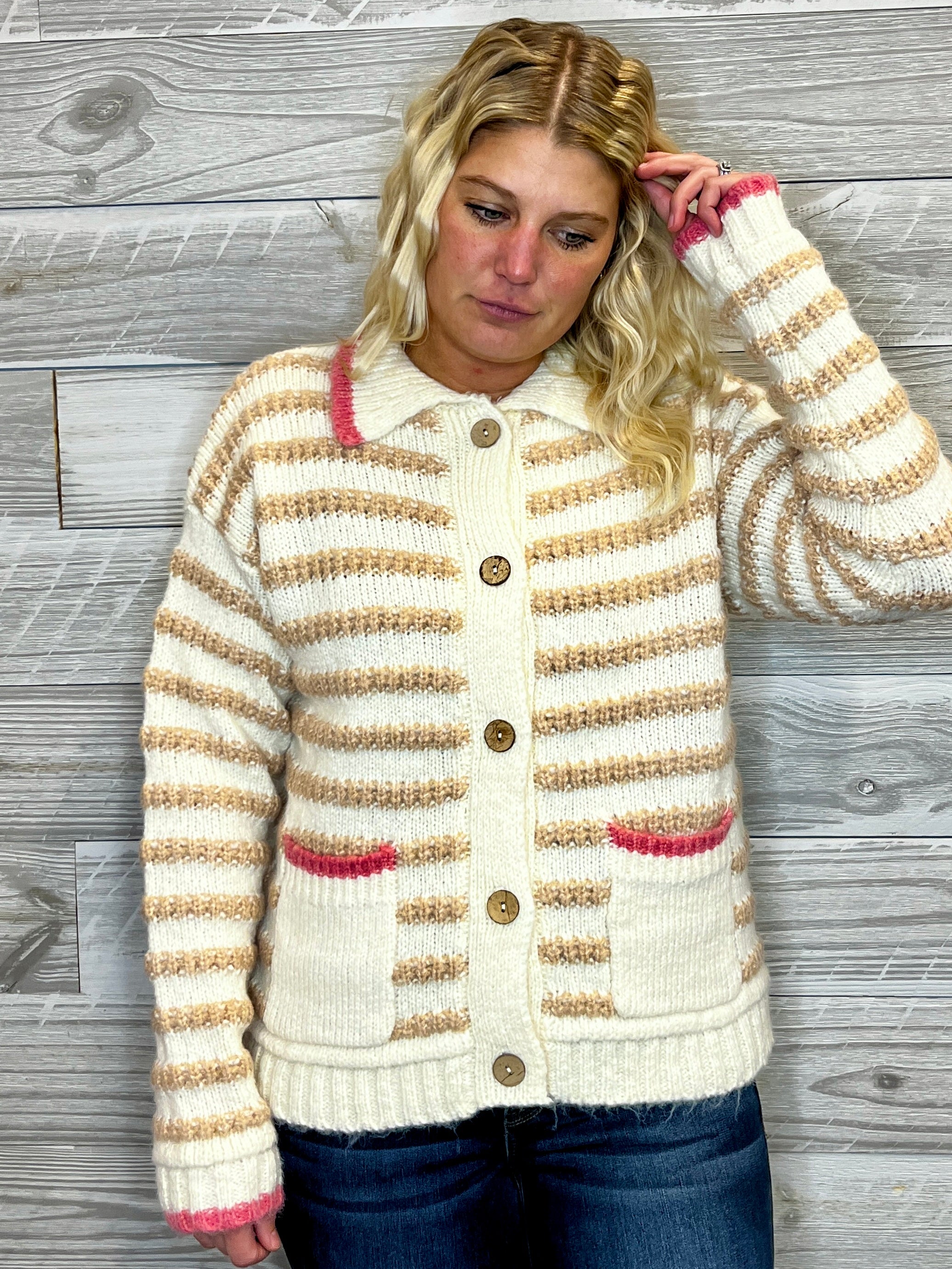 Donovan Stripe Cardigan