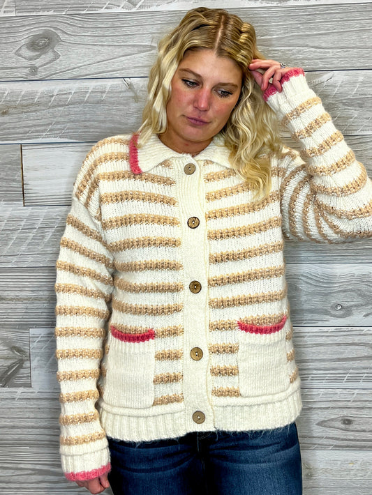 Donovan Stripe Cardigan