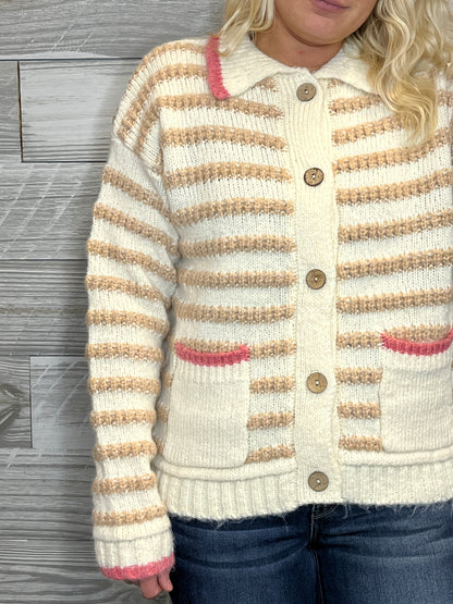 Donovan Stripe Cardigan