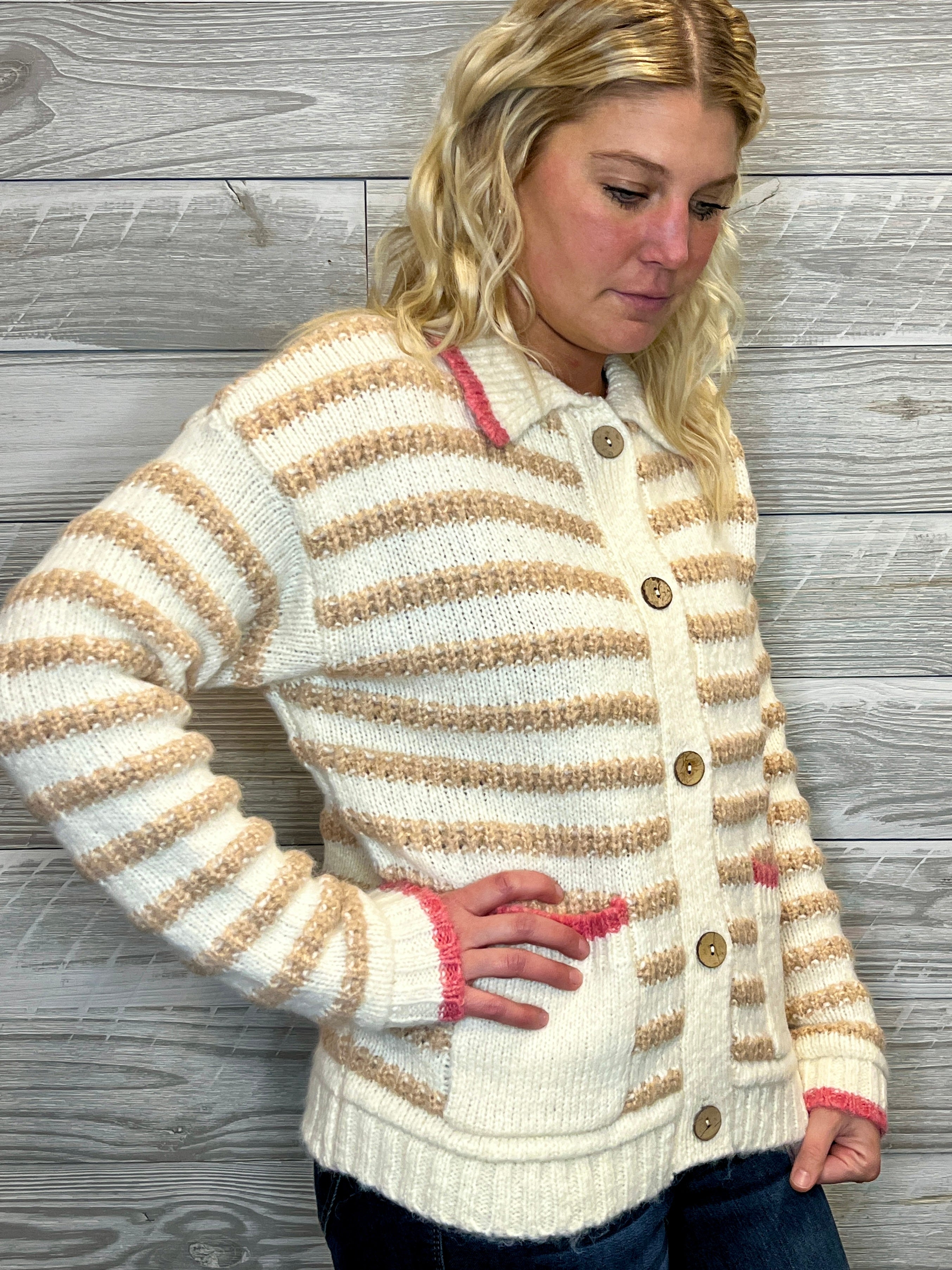 Donovan Stripe Cardigan