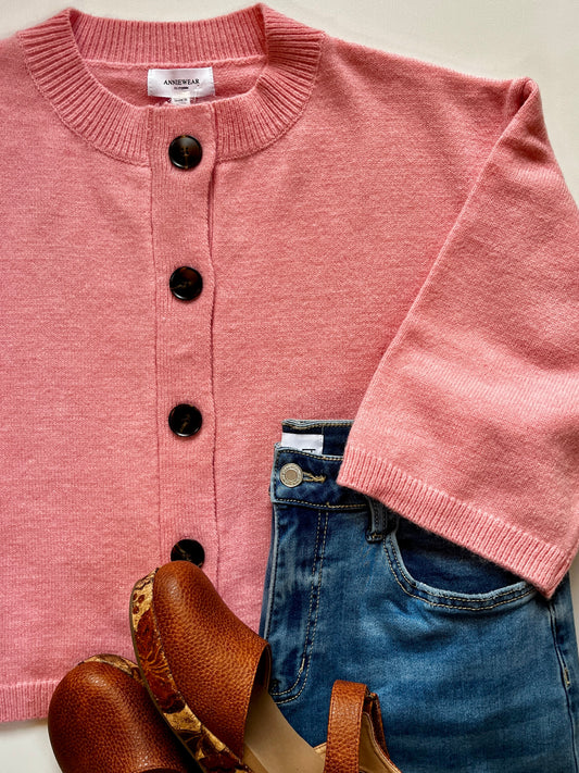 Annie Pink Cardigan