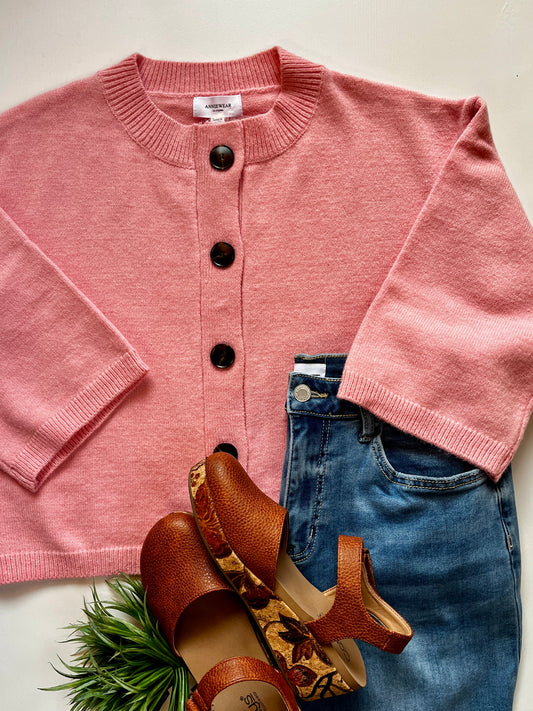 Annie Pink Cardigan