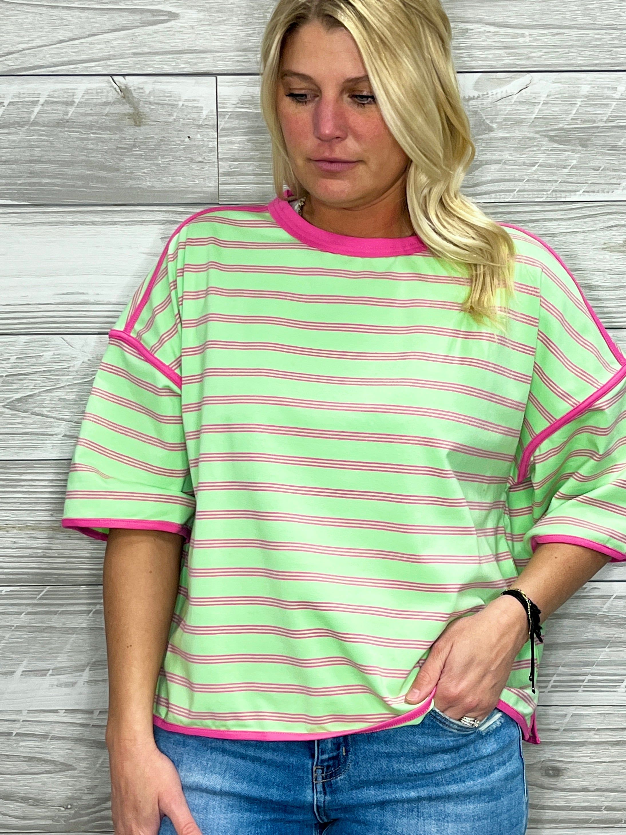 Stevie Stripe Top