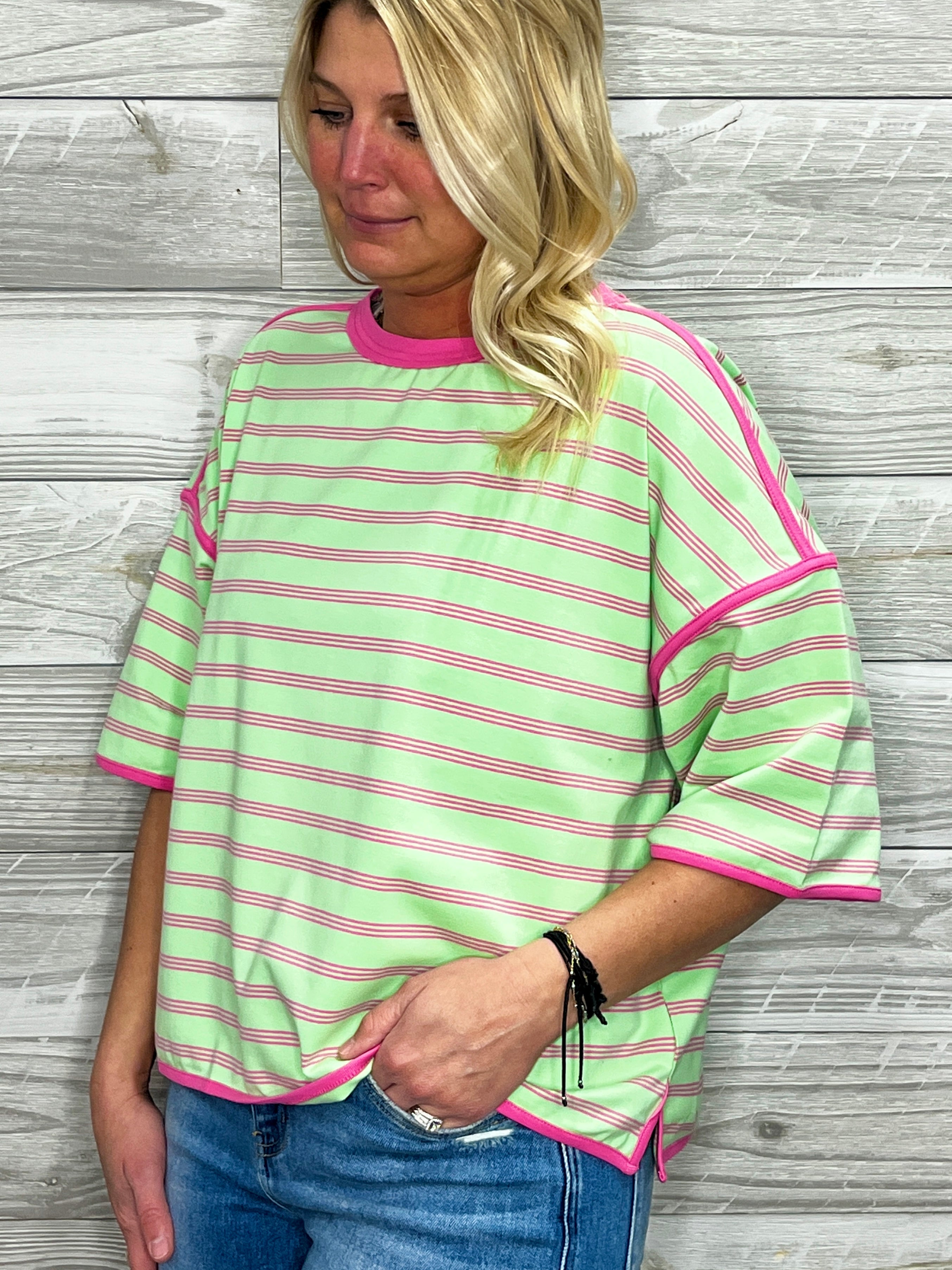 Stevie Stripe Top
