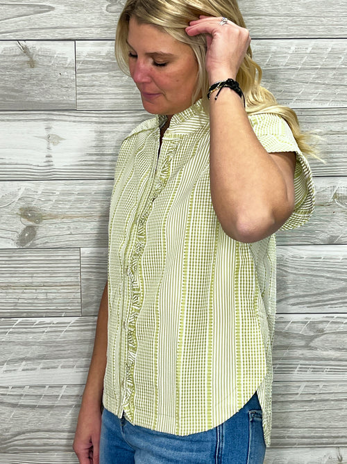 Carrie Gingham Top
