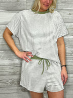 Henley Stripe Set