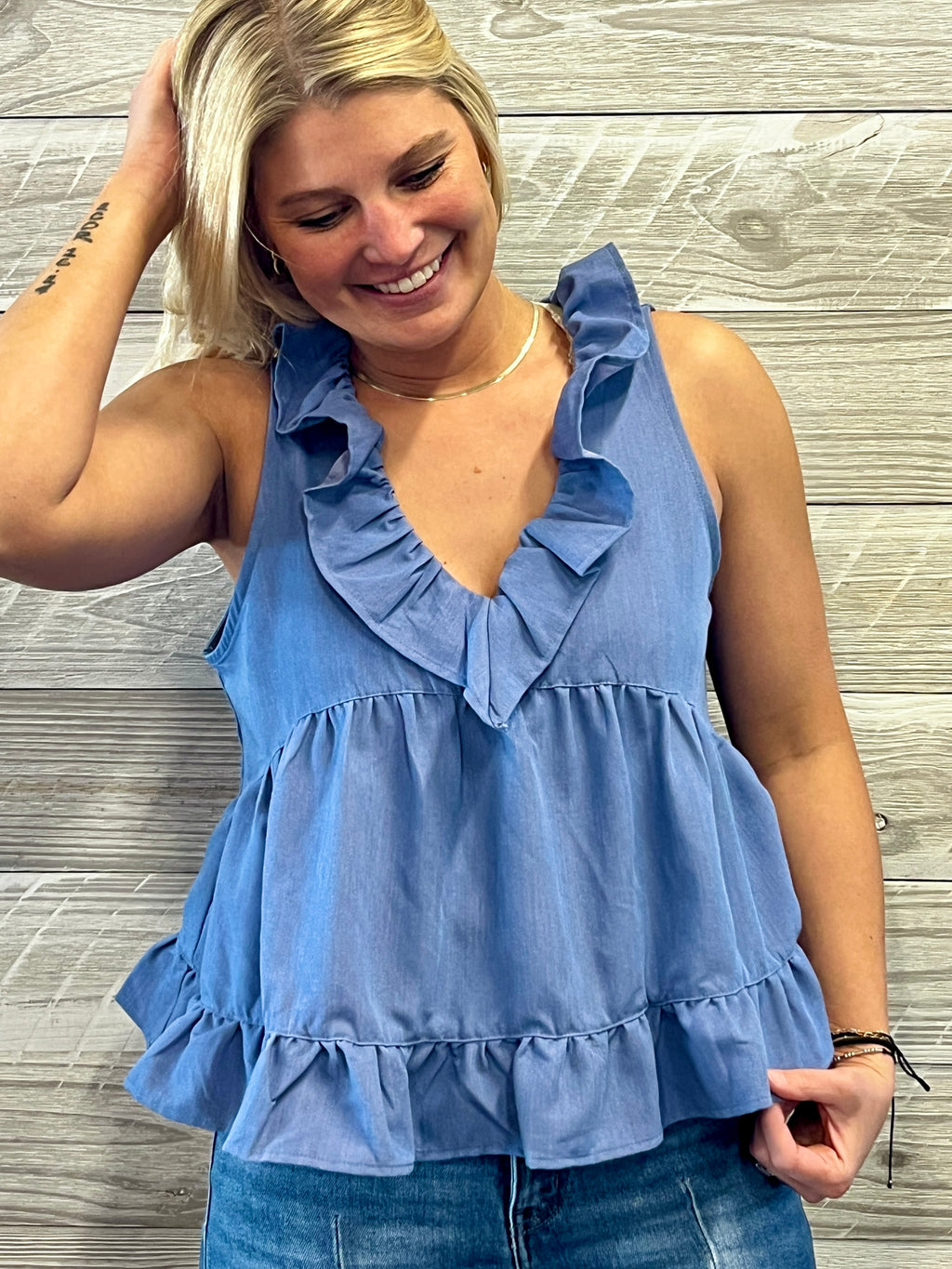 Reva Ruffle Top