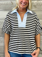 Kara Striped Top