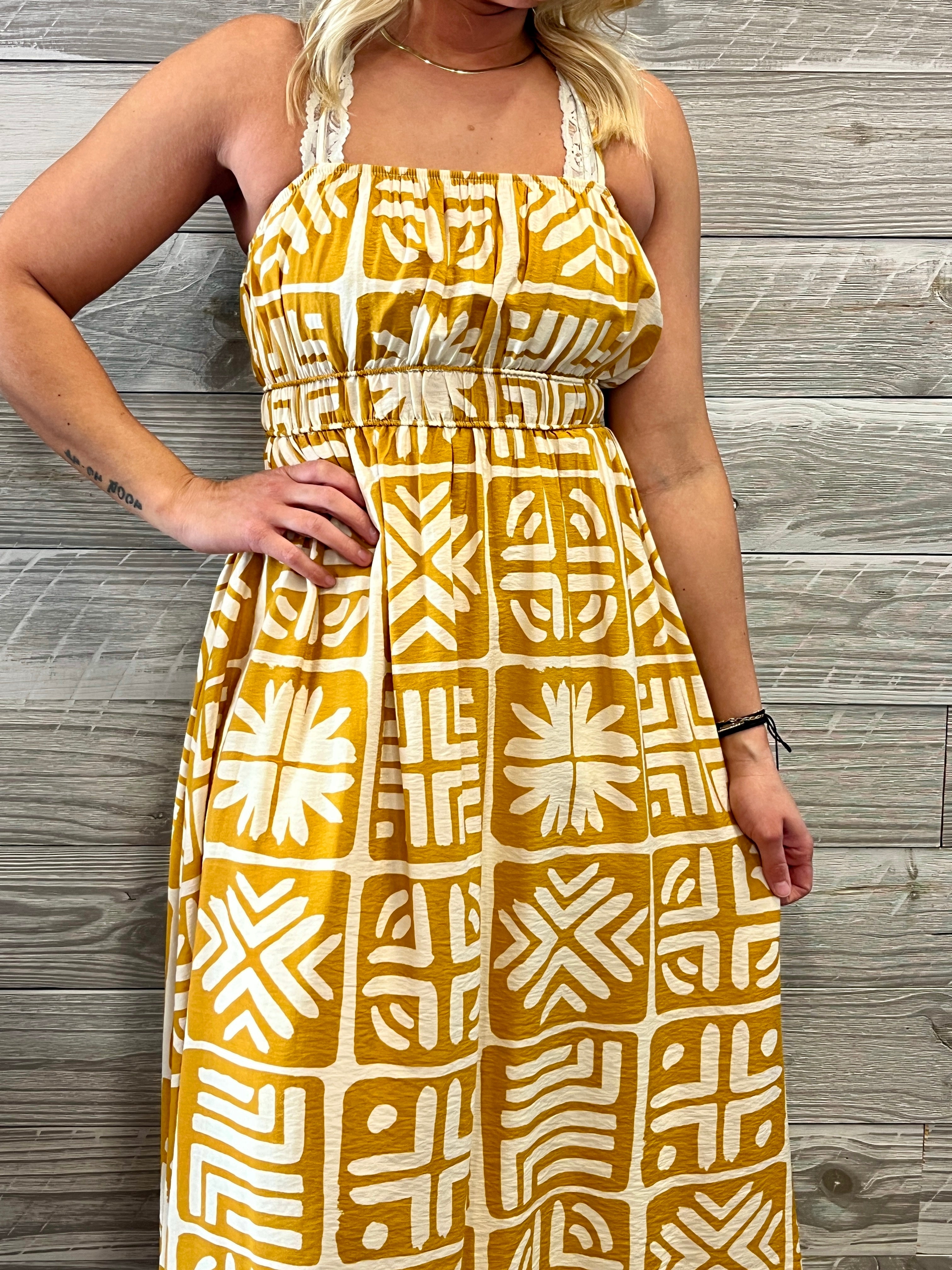 Cassandra Patterned Sundress