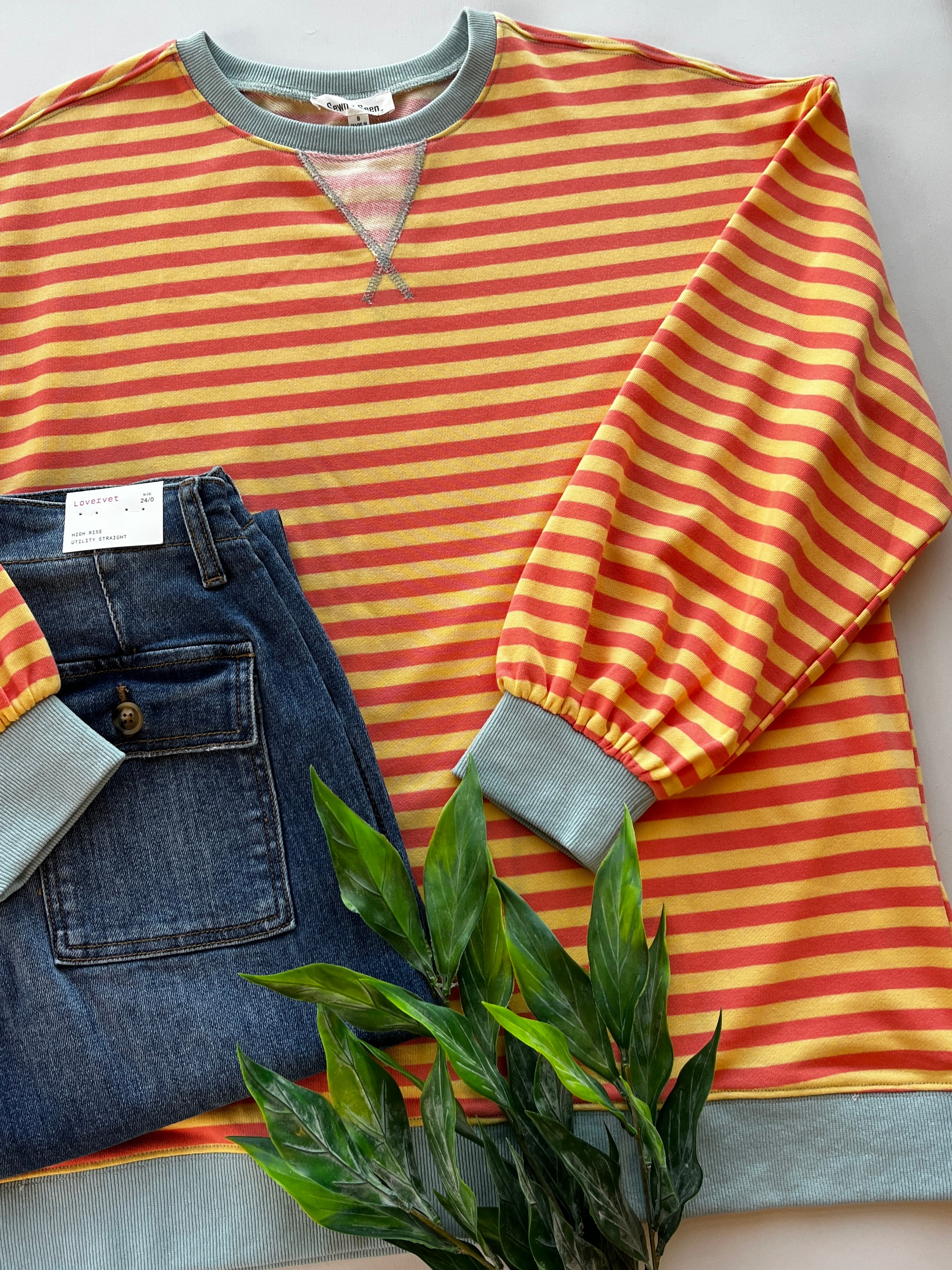 Greta Stripe Sweatshirt