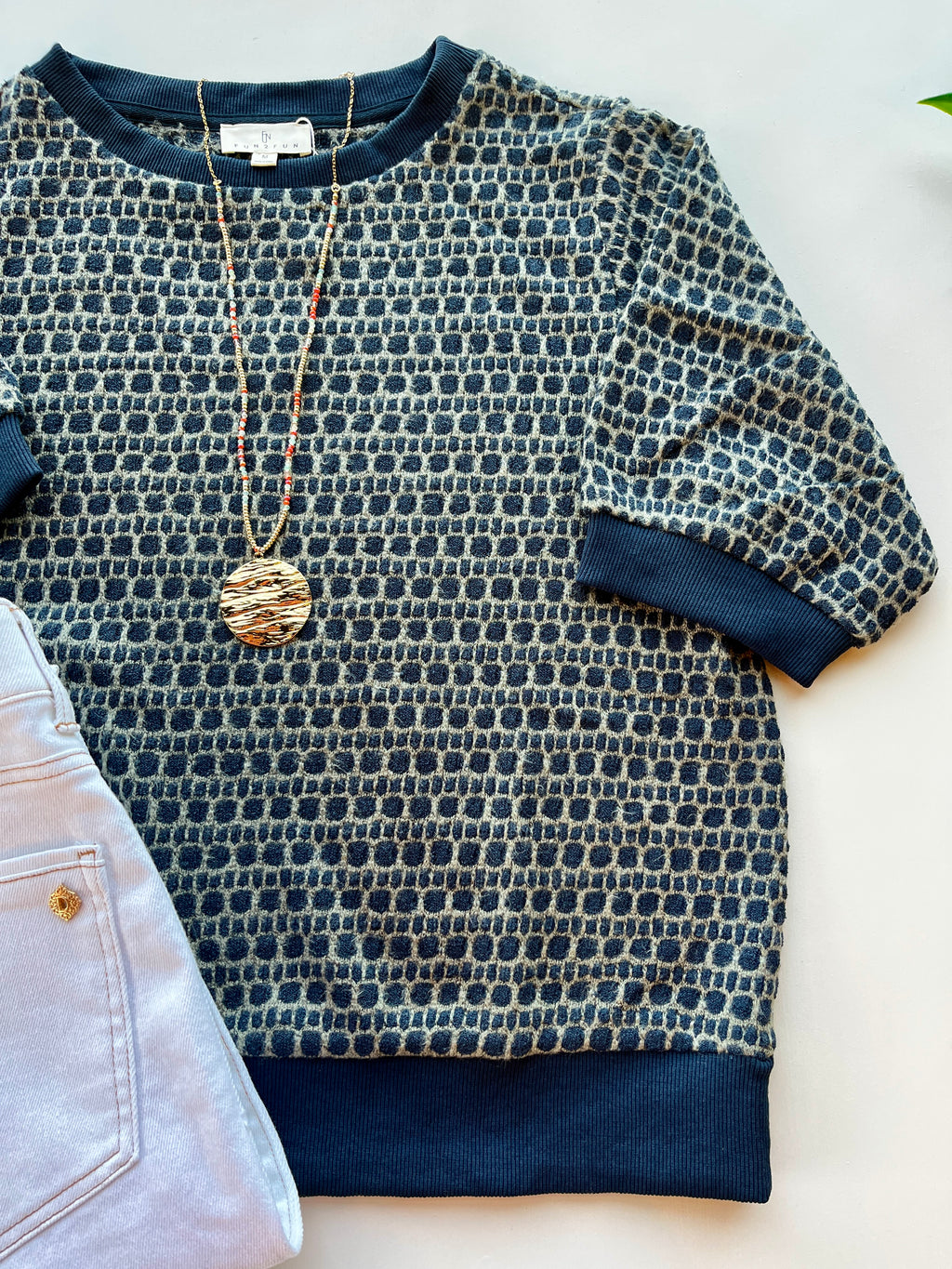 Nina Navy Top