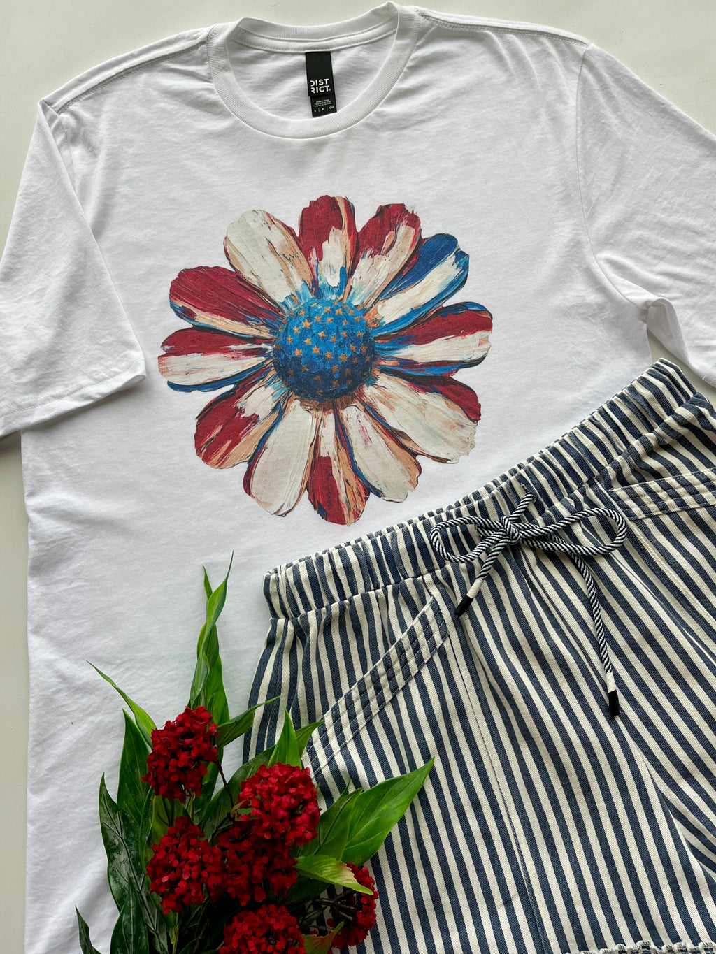Patriotic Flower Tshirt