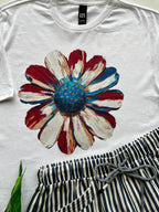 Patriotic Flower Tshirt