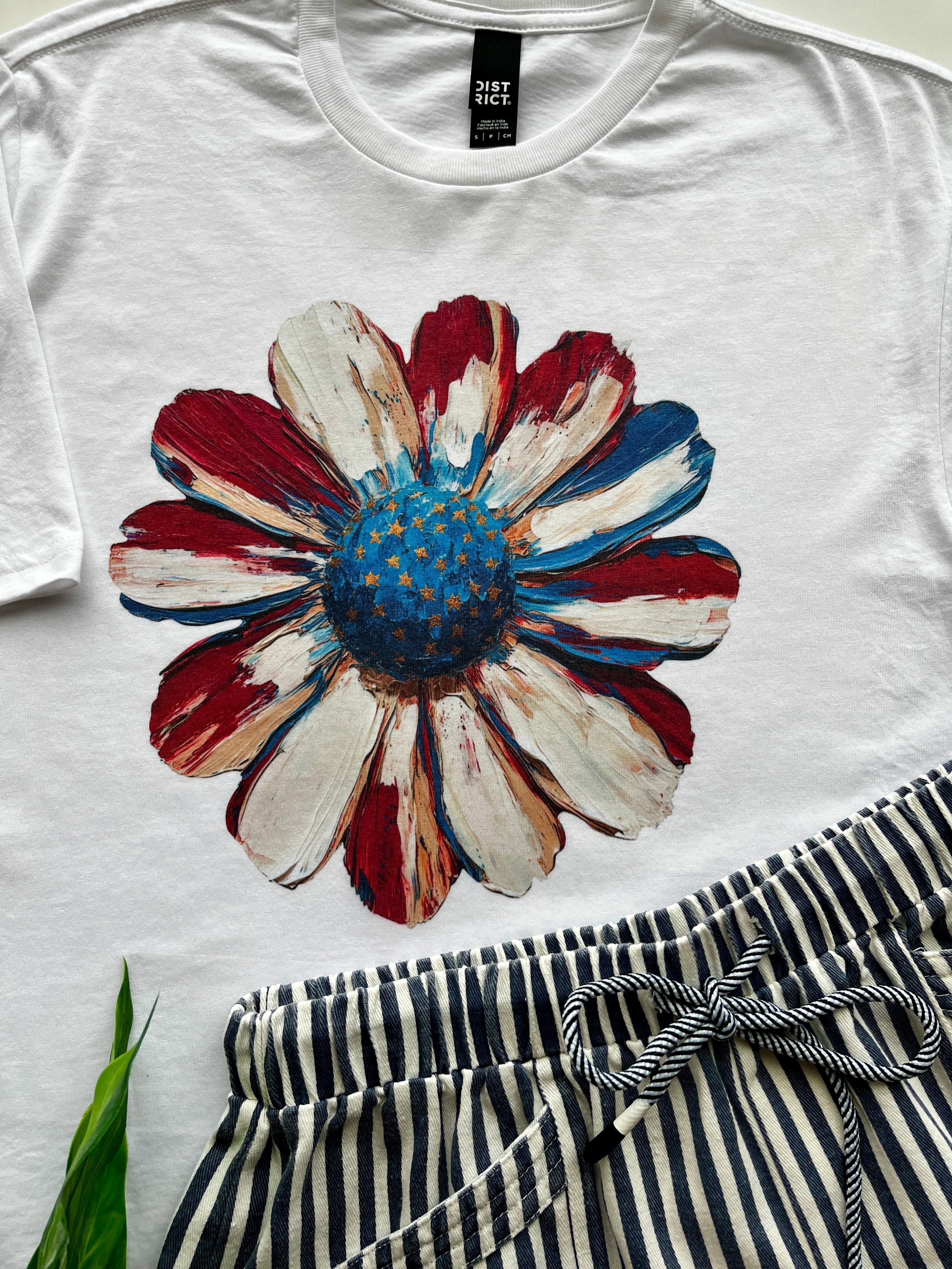 Patriotic Flower Tshirt