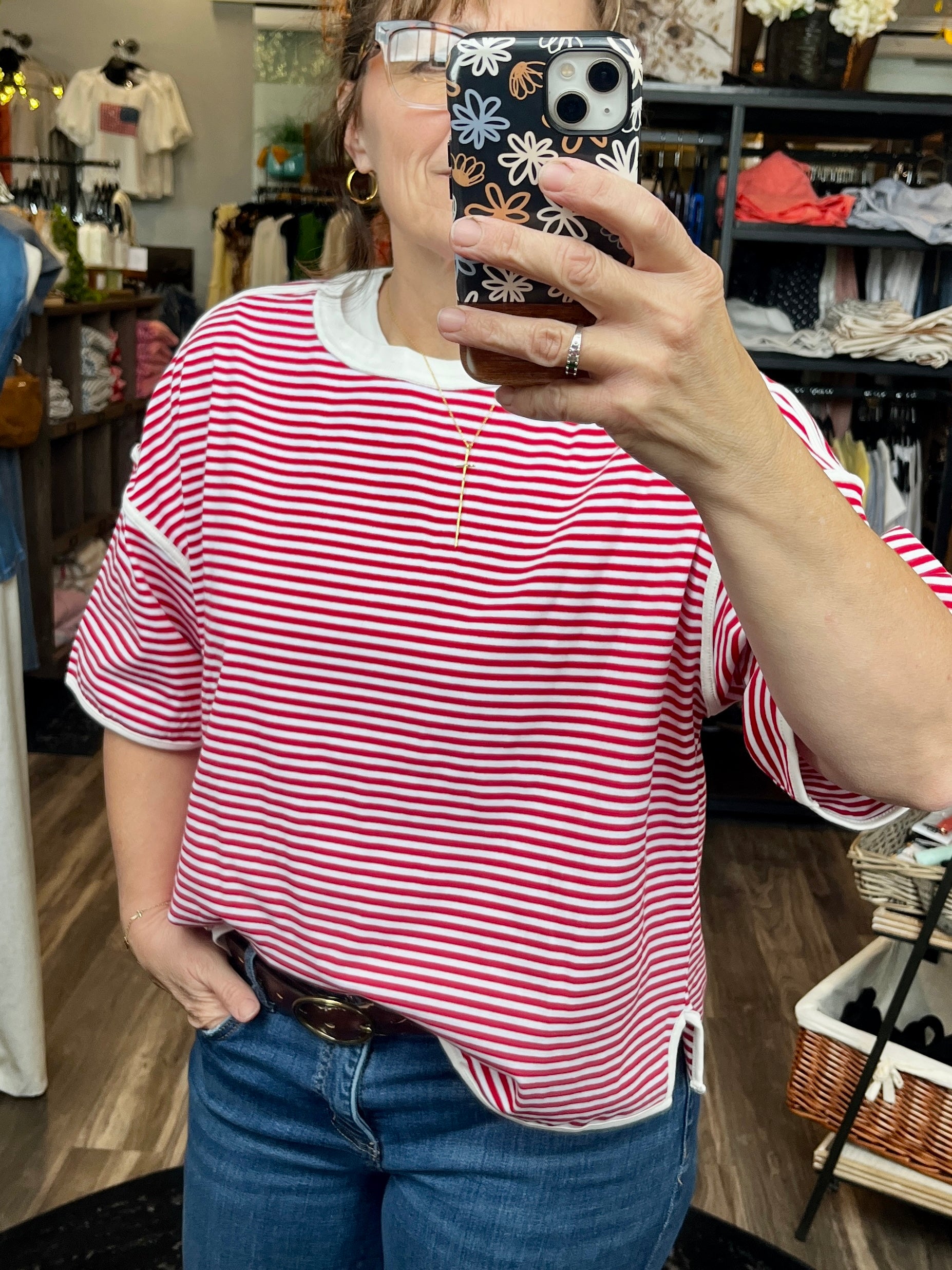 Eleanor Stripe Top