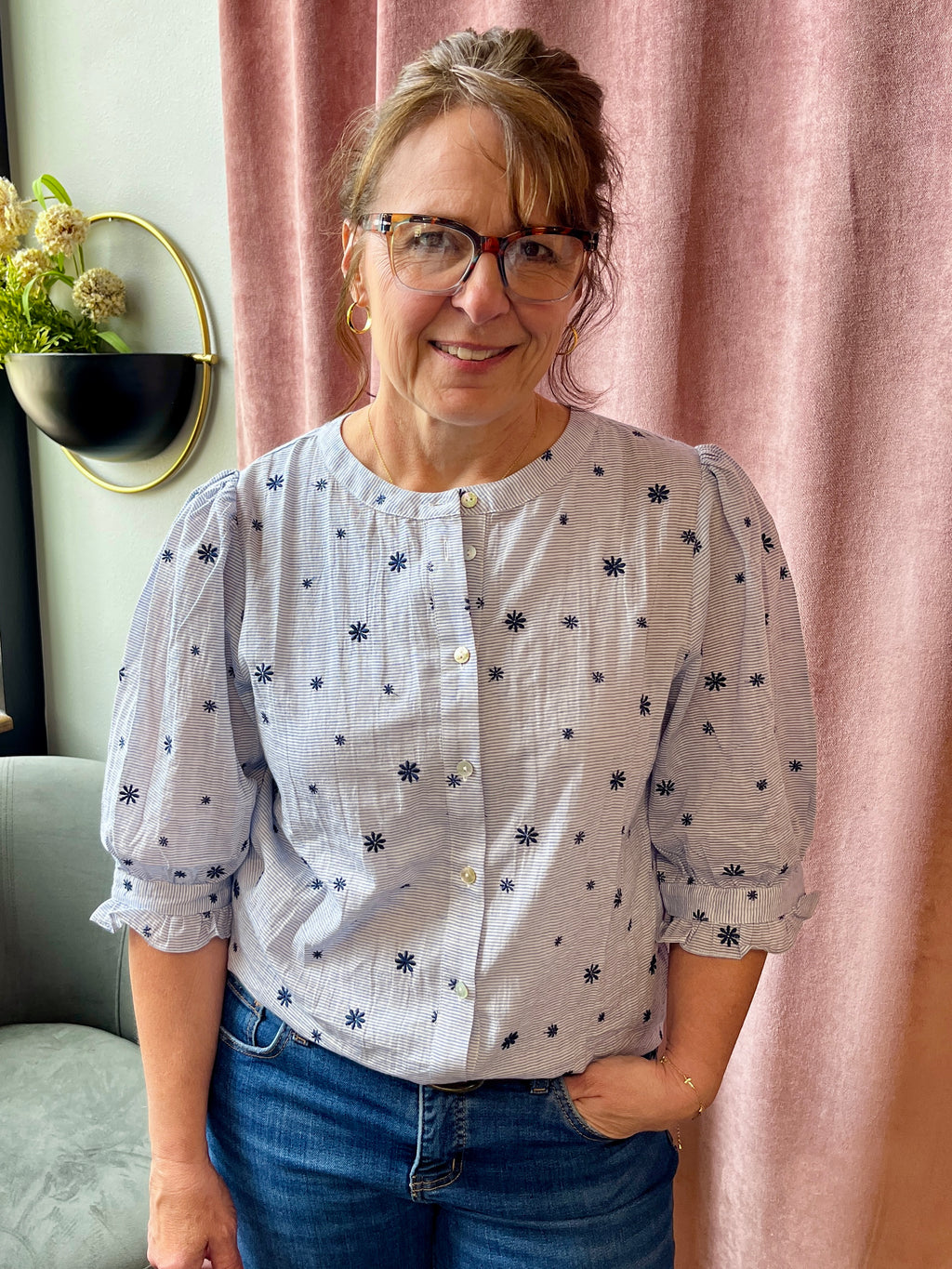 Tierney Navy Top